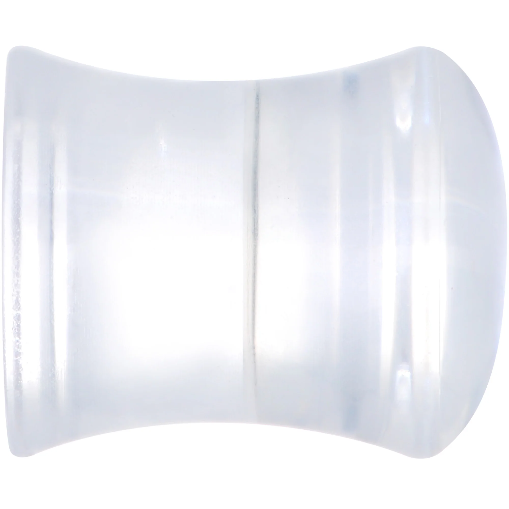 Clear Blue Acrylic Dragons Eye Saddle Plug Set - Image 3