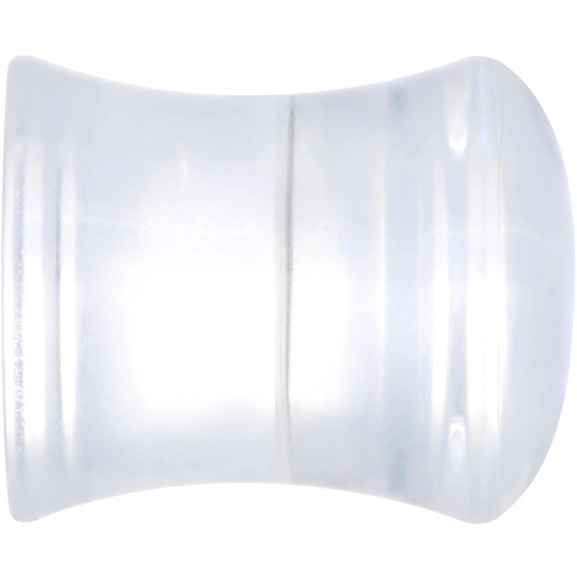 Clear Blue Brown Wolf Acrylic Saddle Plug Set - Image 3