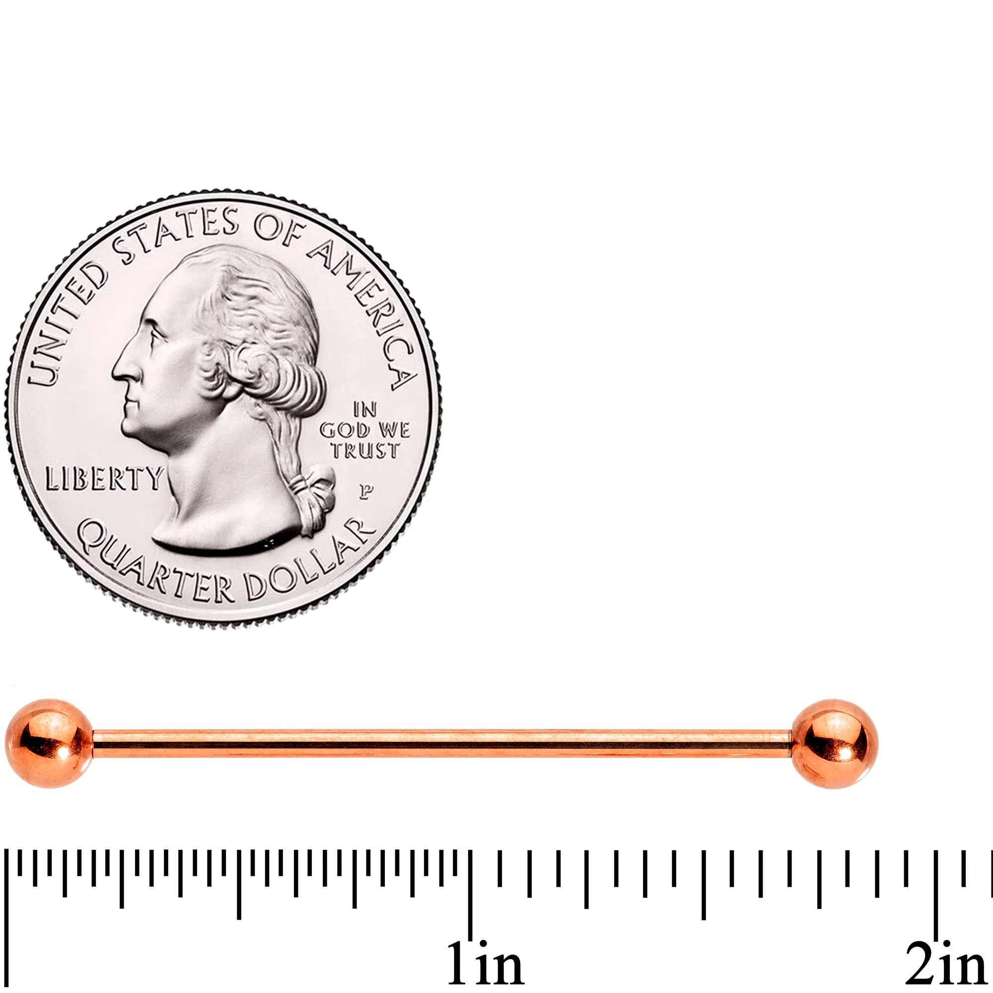 Clear CZ Gem Rose Gold Tone Segment Ring Cartilage Industrial Set of 3 - Image 2