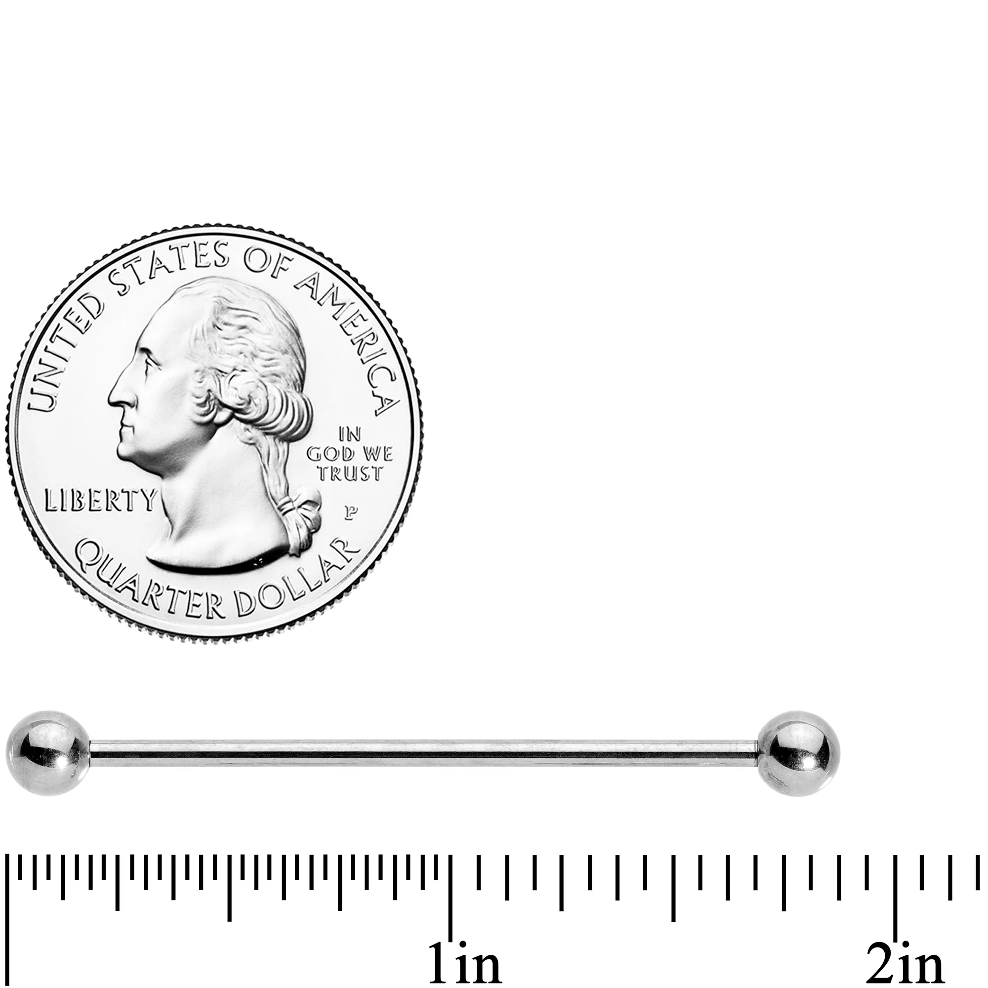 Clear CZ Gem Segment Ring Cartilage Industrial Set of 3 - Image 2