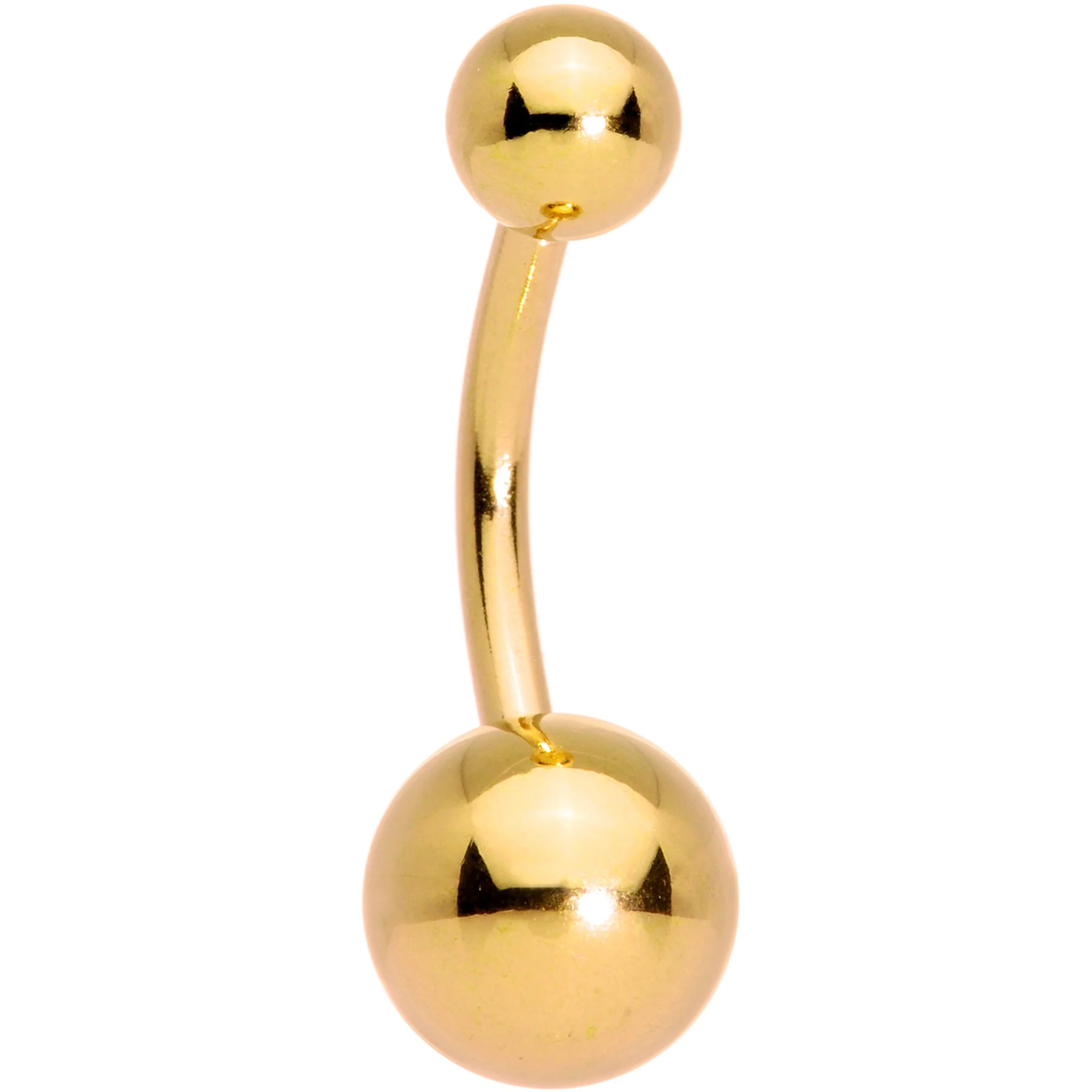 Clear Gem Blue Faux Druzy Gold Tone Belly Ring Set of 4 - Image 5