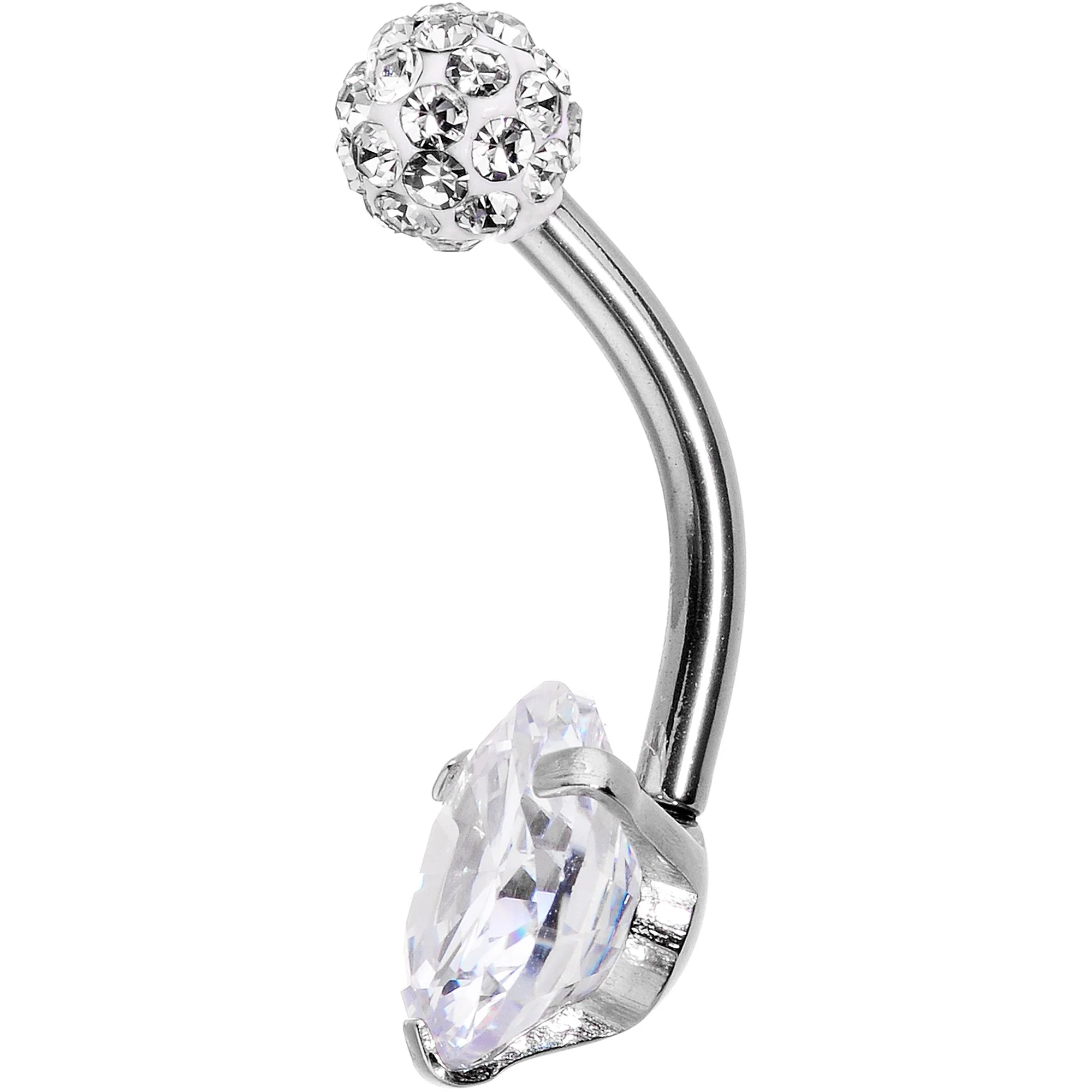 Clear Gem Days of Disco Belly Ring - Image 2