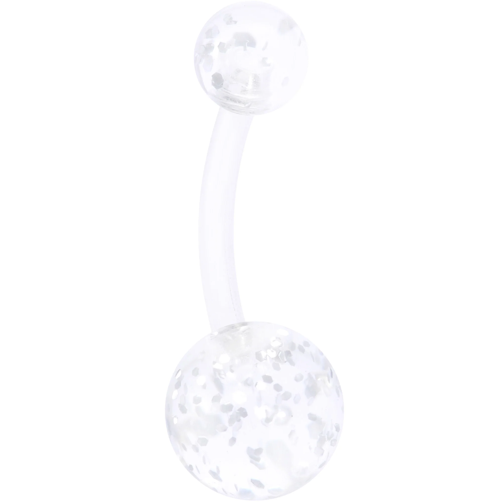 Clear Gem Faux Turquoise UV Glow Belly Ring Set of 4 - Image 4