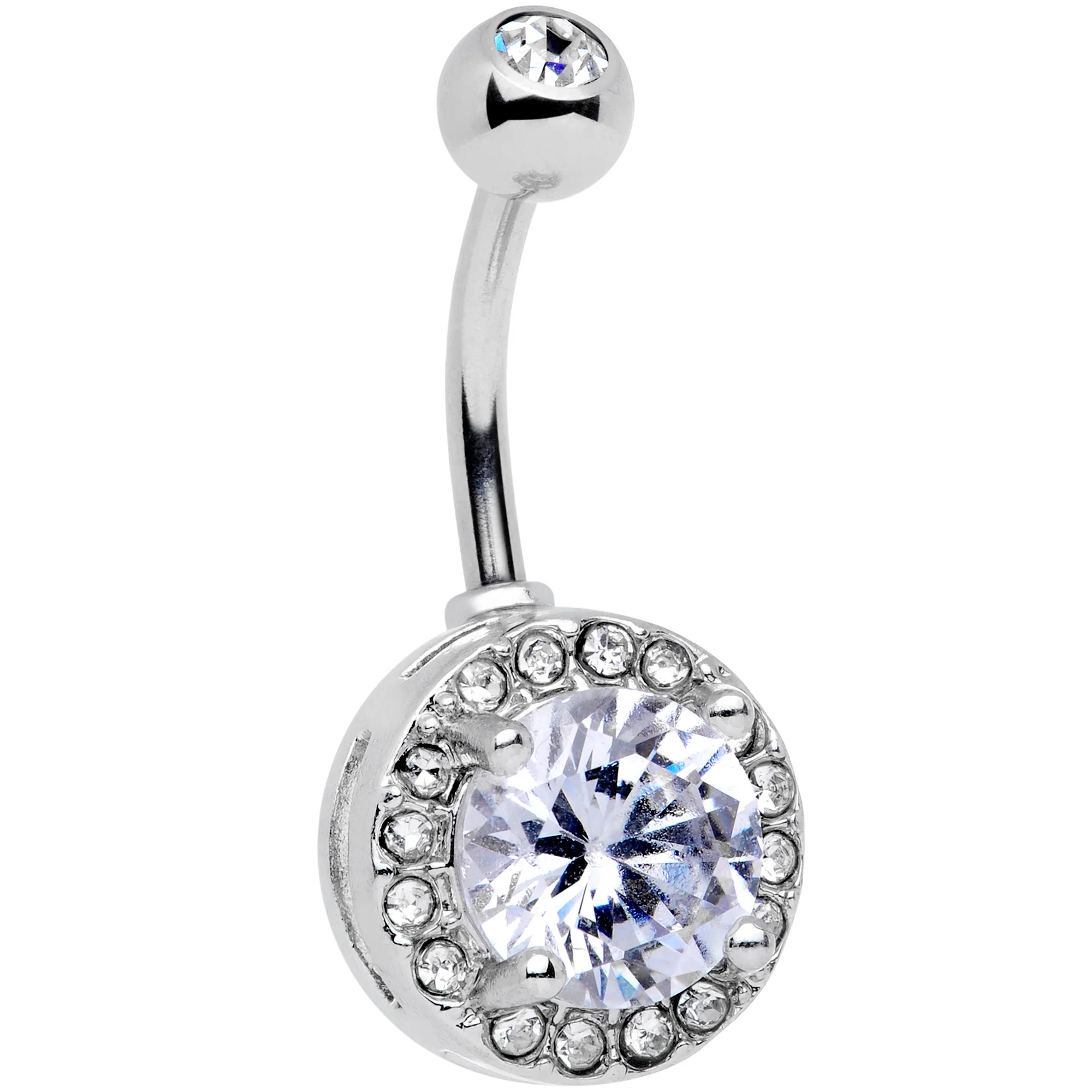Clear Gem Faux Turquoise UV Glow Belly Ring Set of 4 - Image 5