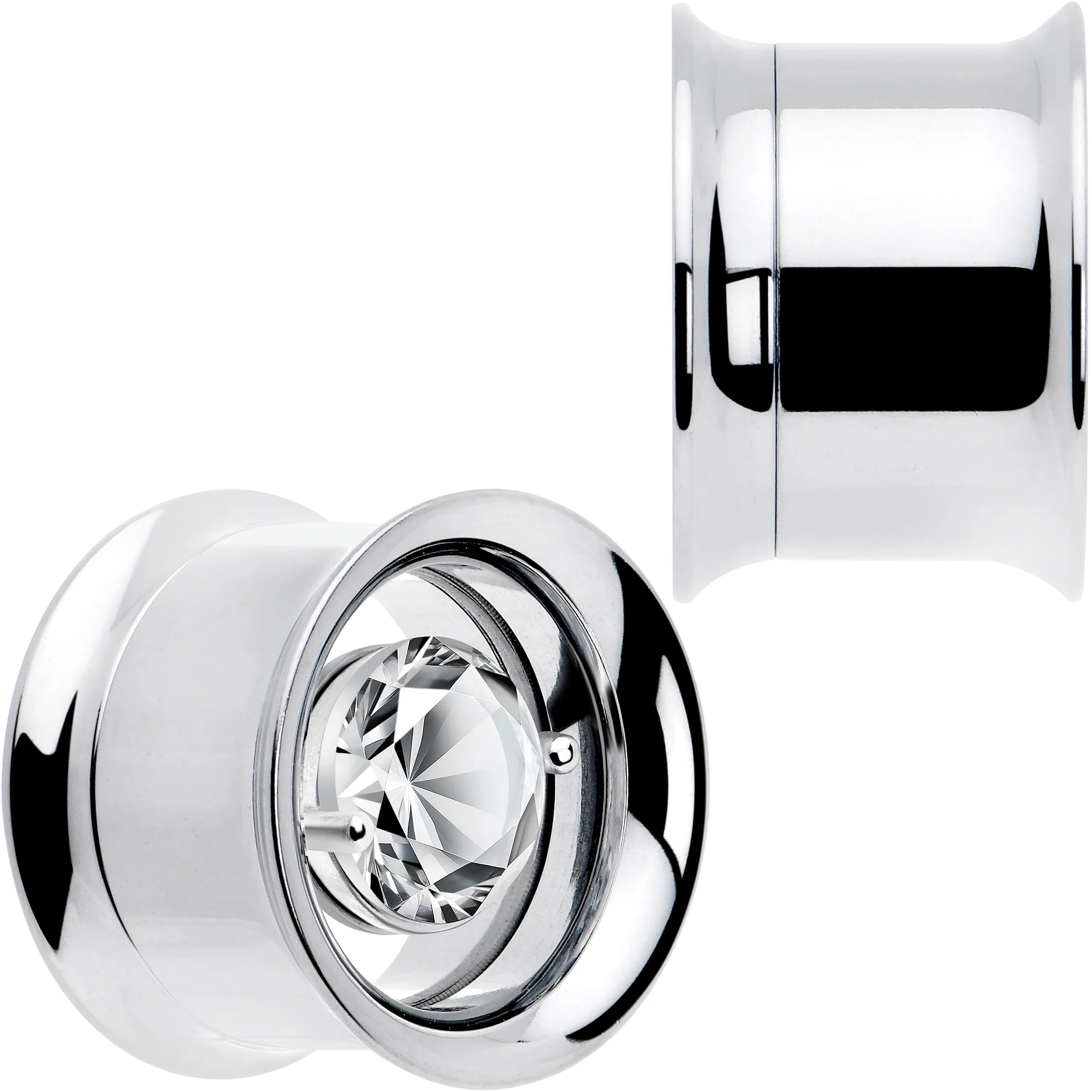 Gem Floating Screw Fit Tunnel Plug Set Available Sizes 8mm to 16mm - Image 2