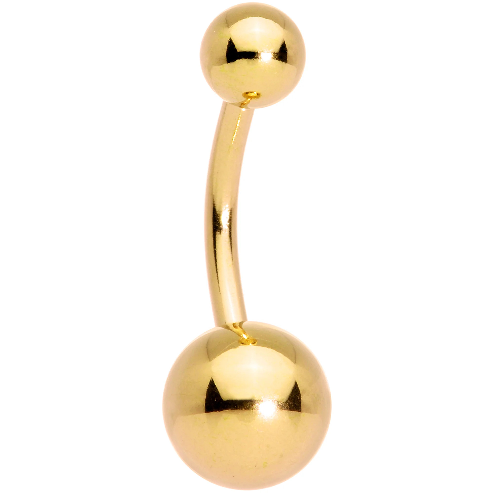 Clear Gem Gold Tone Holiday Deco Christmas Dangle Belly Ring Set of 3 - Image 4