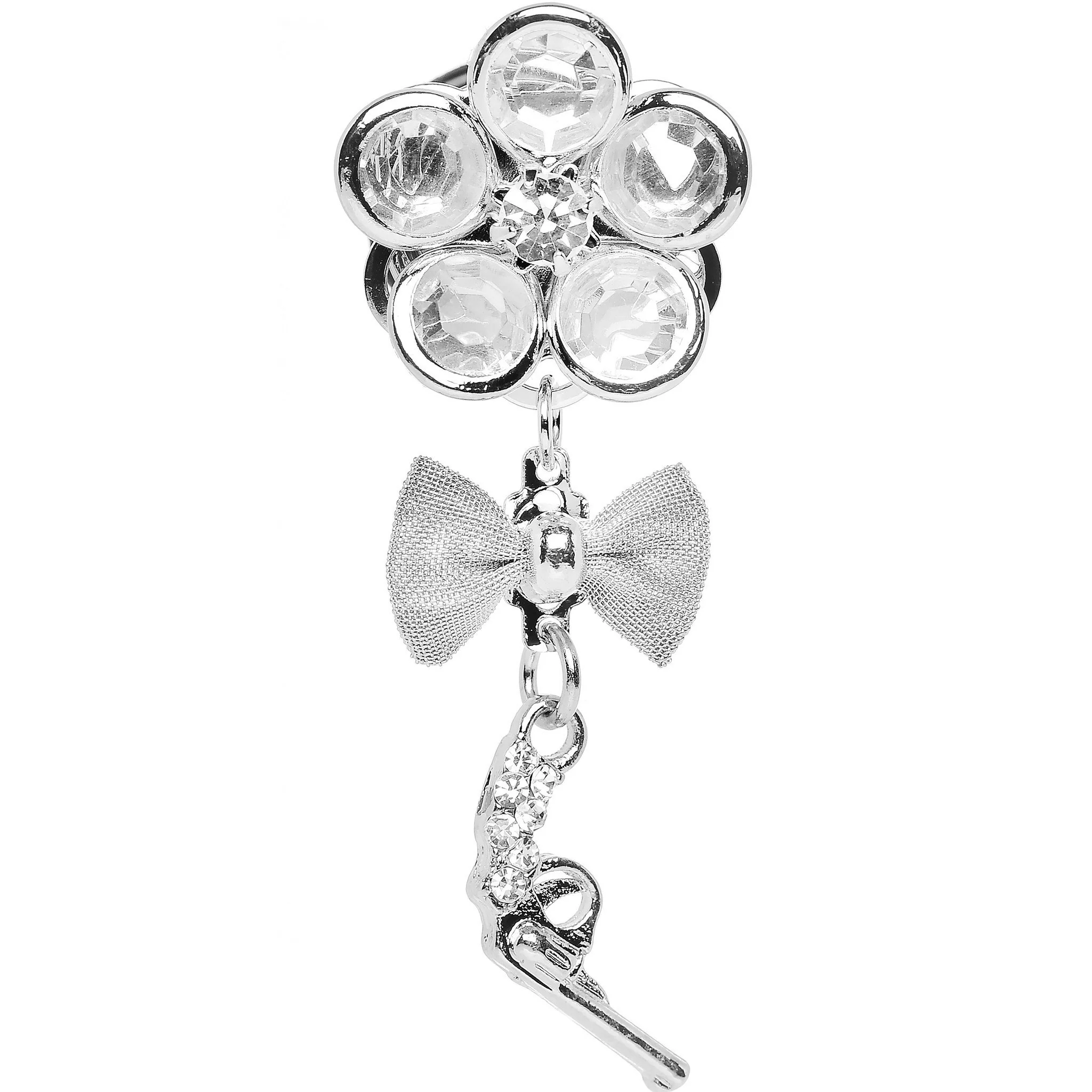 Clear Gem My Lady Flower Gun Dangle Plug Sizes 5mm to 12mm - Image 2