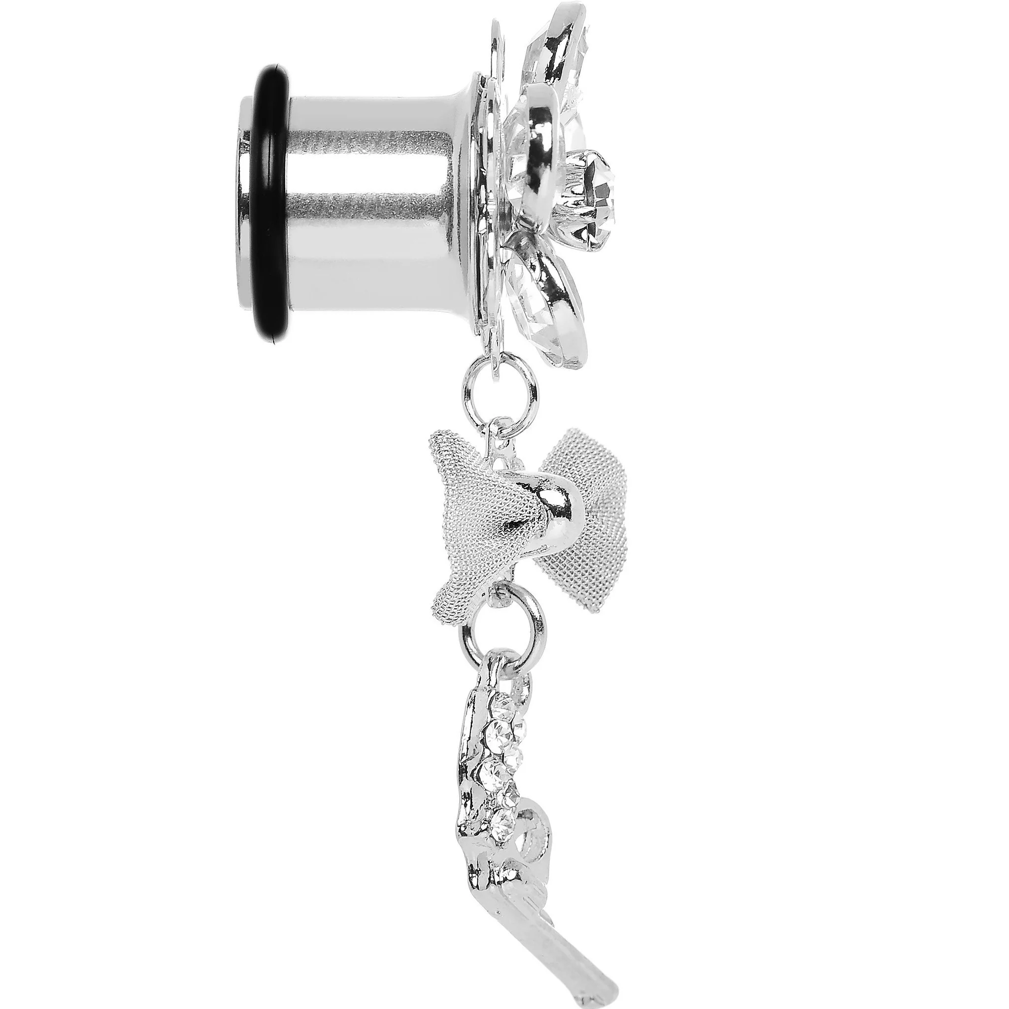 Clear Gem My Lady Flower Gun Dangle Plug Sizes 5mm to 12mm - Image 3