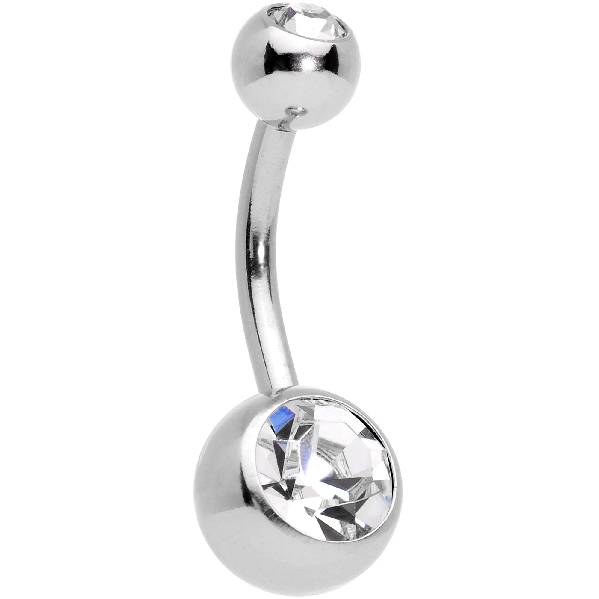 Clear Gem Pineapple Belly Ring Set of 4 Bonus Pack - Image 2