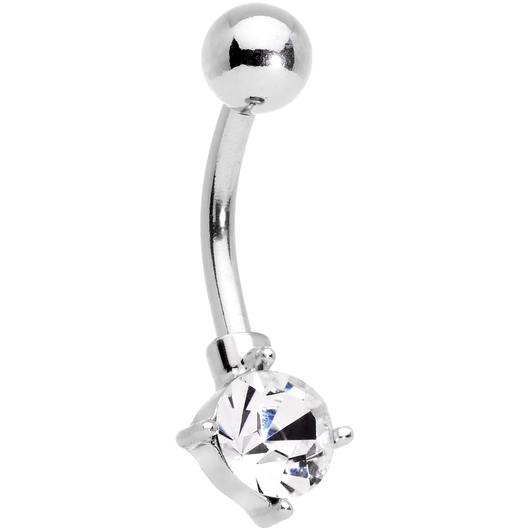 Clear Gem Pineapple Belly Ring Set of 4 Bonus Pack - Image 3