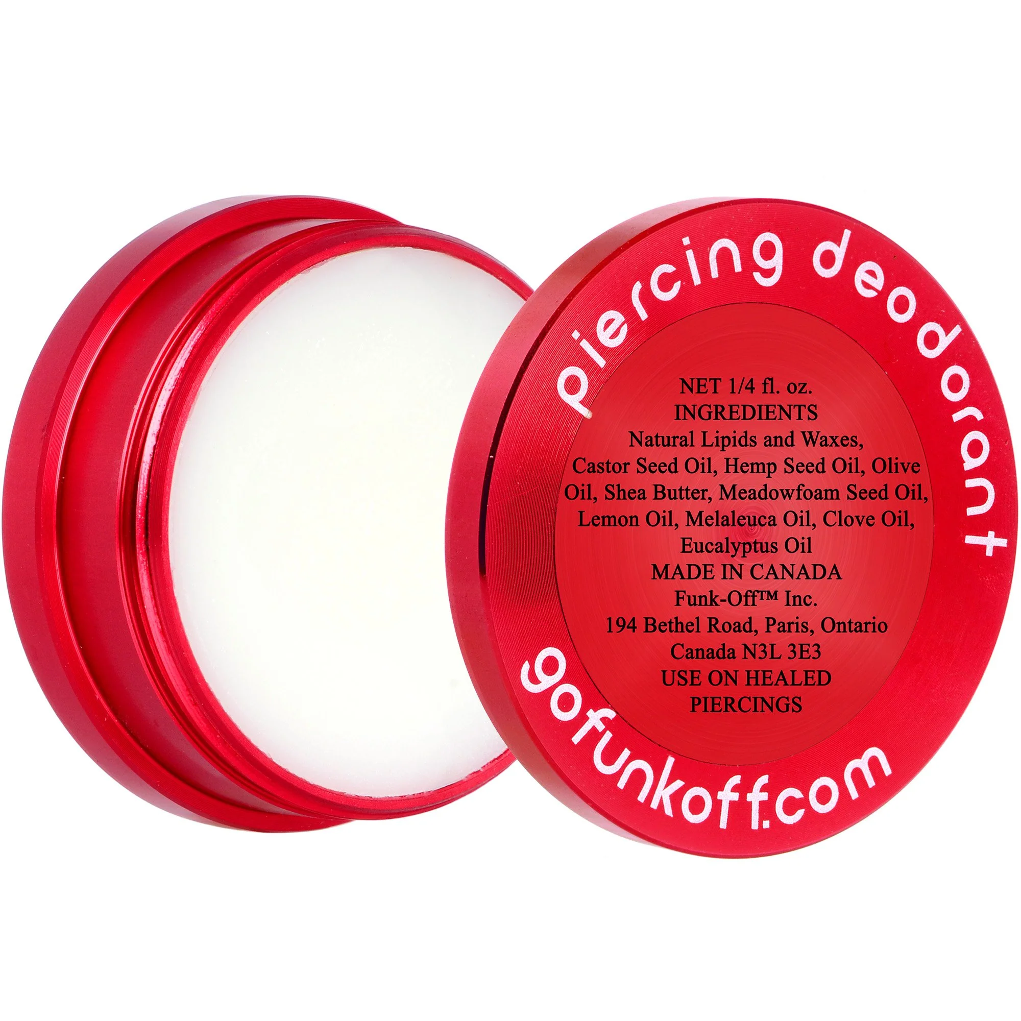 Clear Gem Red Funk-Off Piercing Deodorant - Image 3