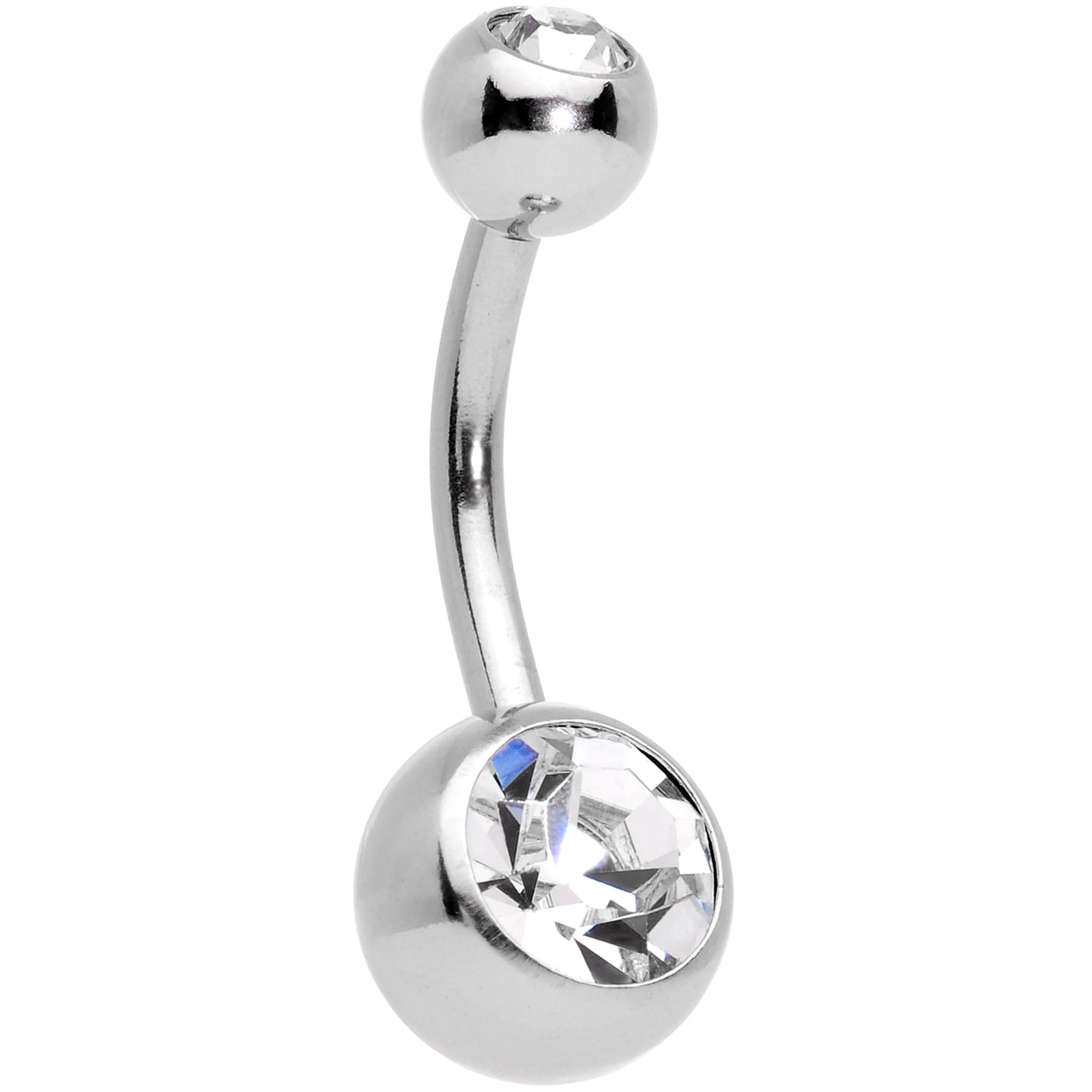 Clear Gem When Pigs Fly Belly Ring Set of 4 - Image 3