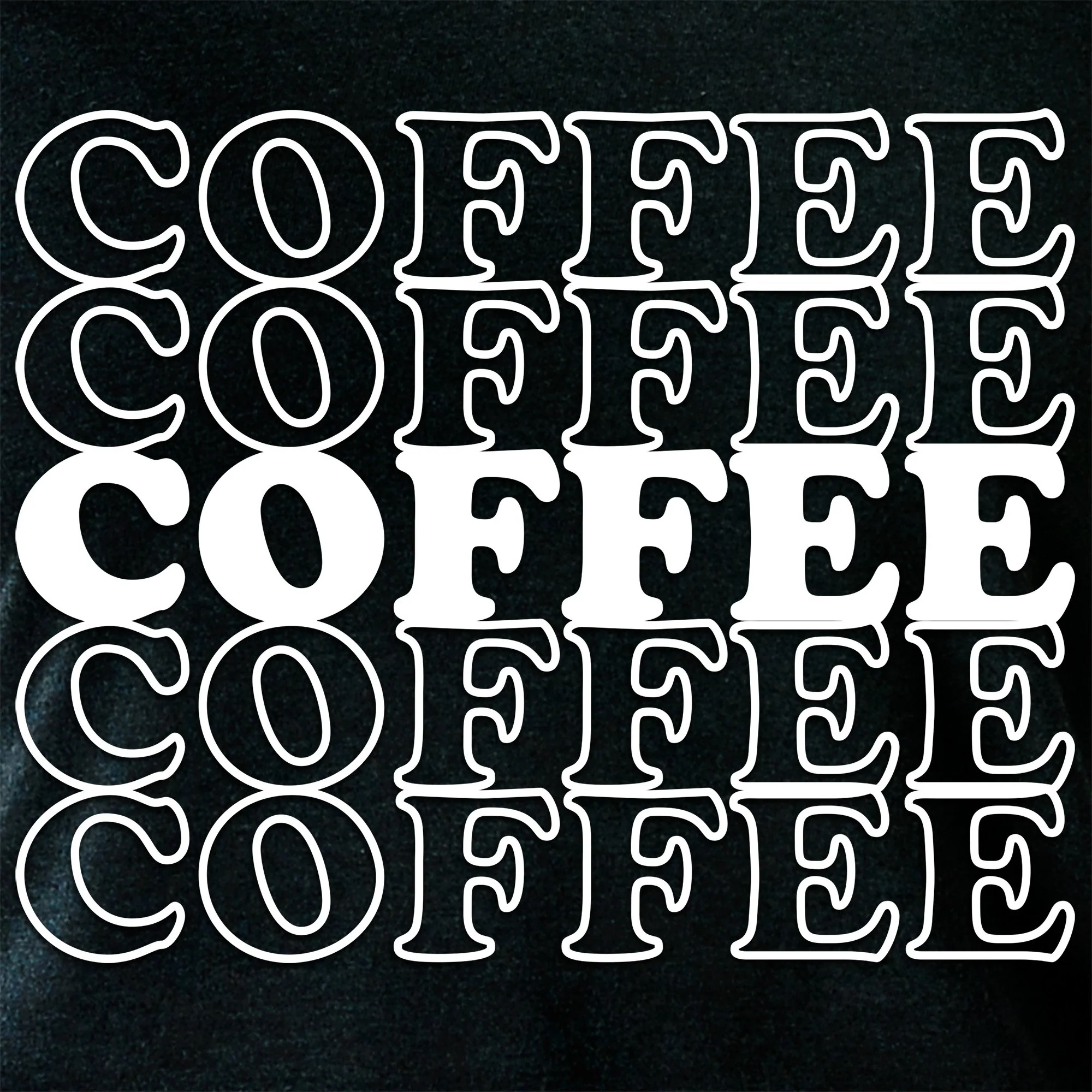 Coffee Coffee Coffee Coffee Coffee Black Long Sleeve Hoodie - Image 5