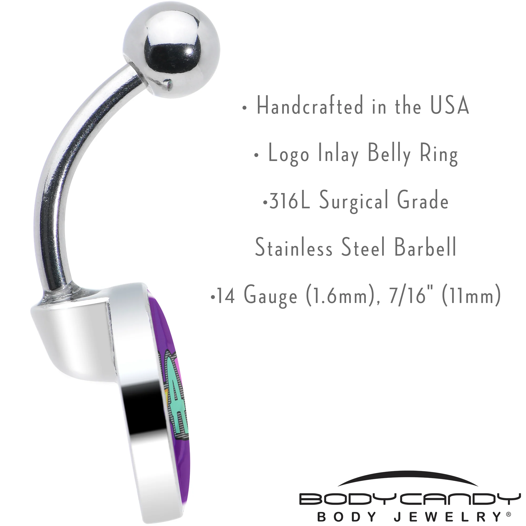 Colorful Lighting SLAY Belly Ring by Onyx O - Image 7