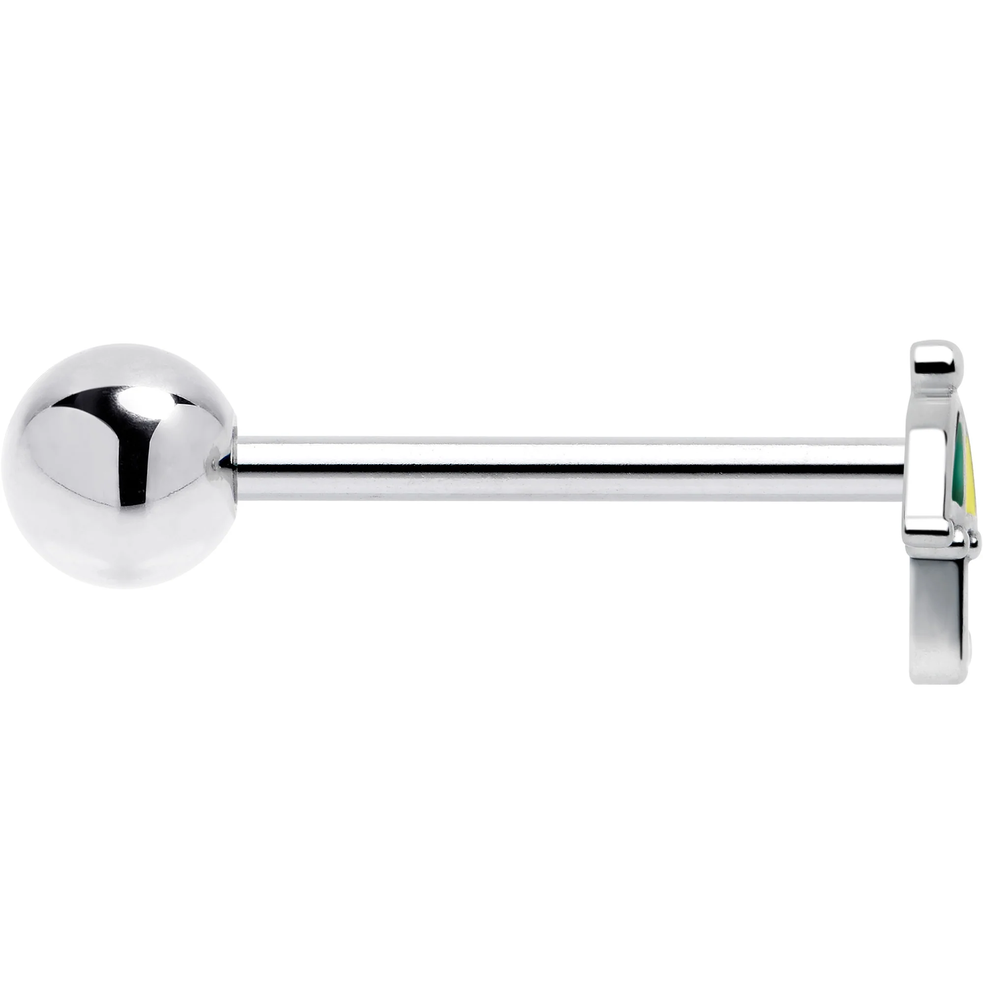 Colorful Umbrella Barbell Tongue Ring - Image 4