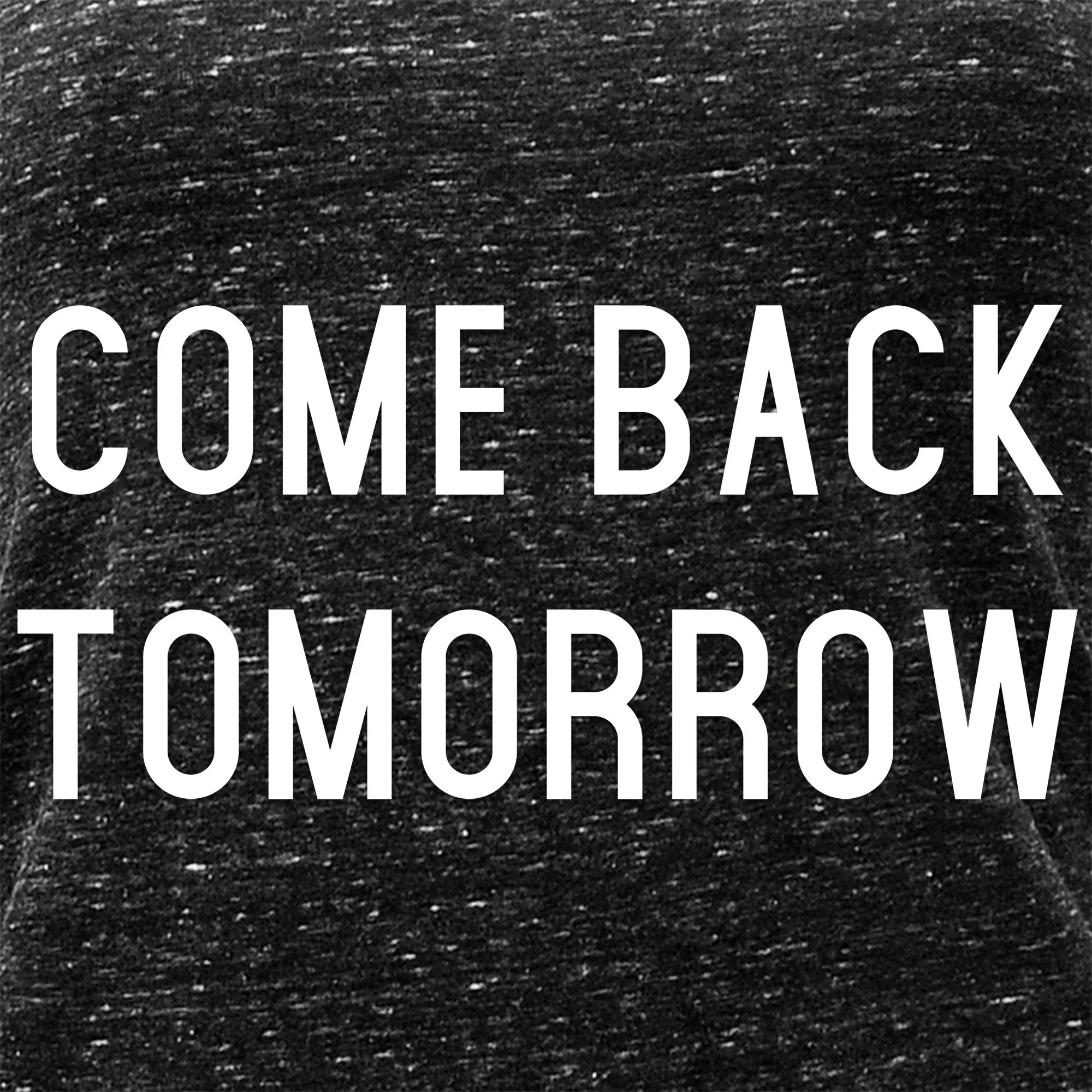 Come Back Tomorrow Black Gray Cosmic Twist Back Tank Top - Image 2