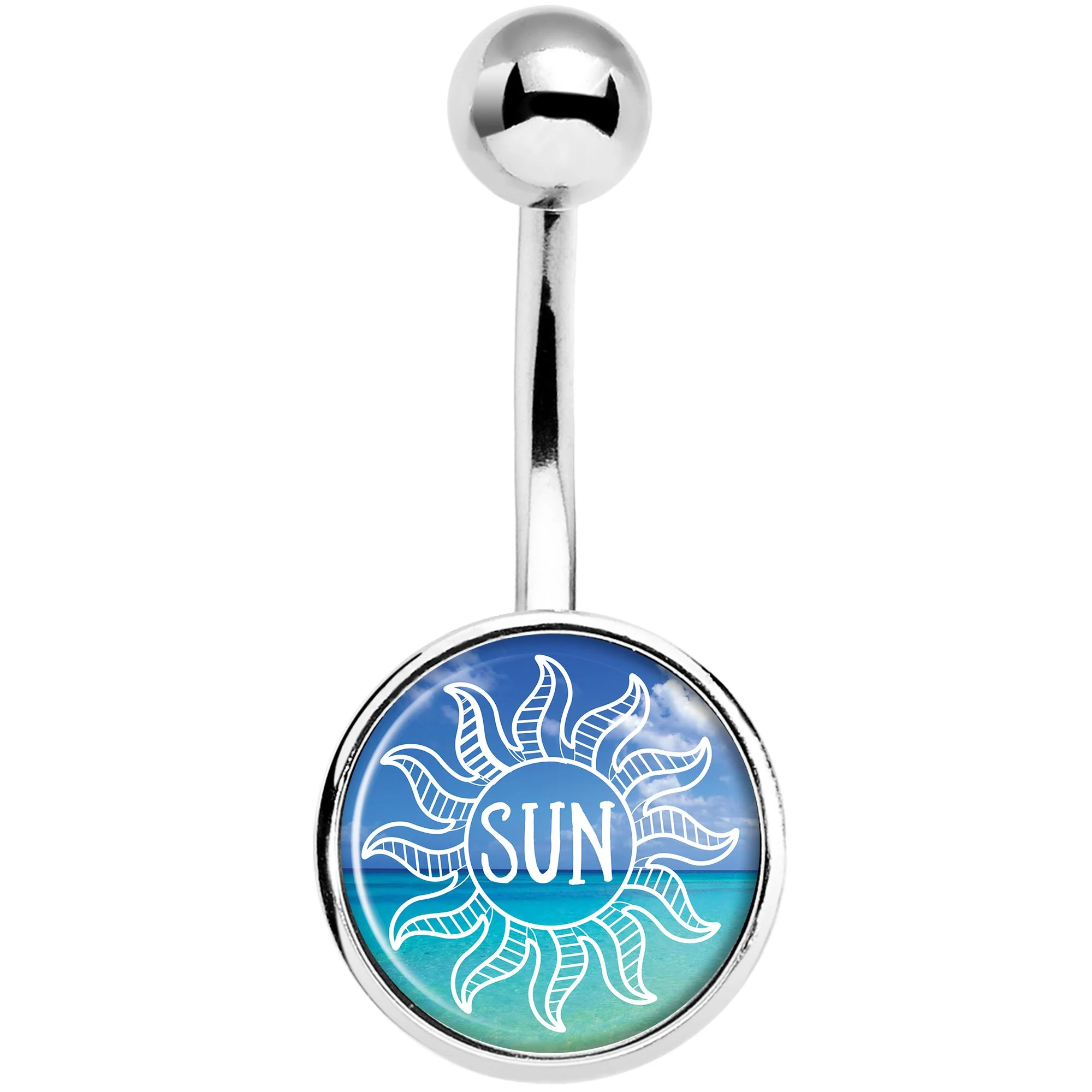 Cool Ocean Sun Belly Ring - Image 2