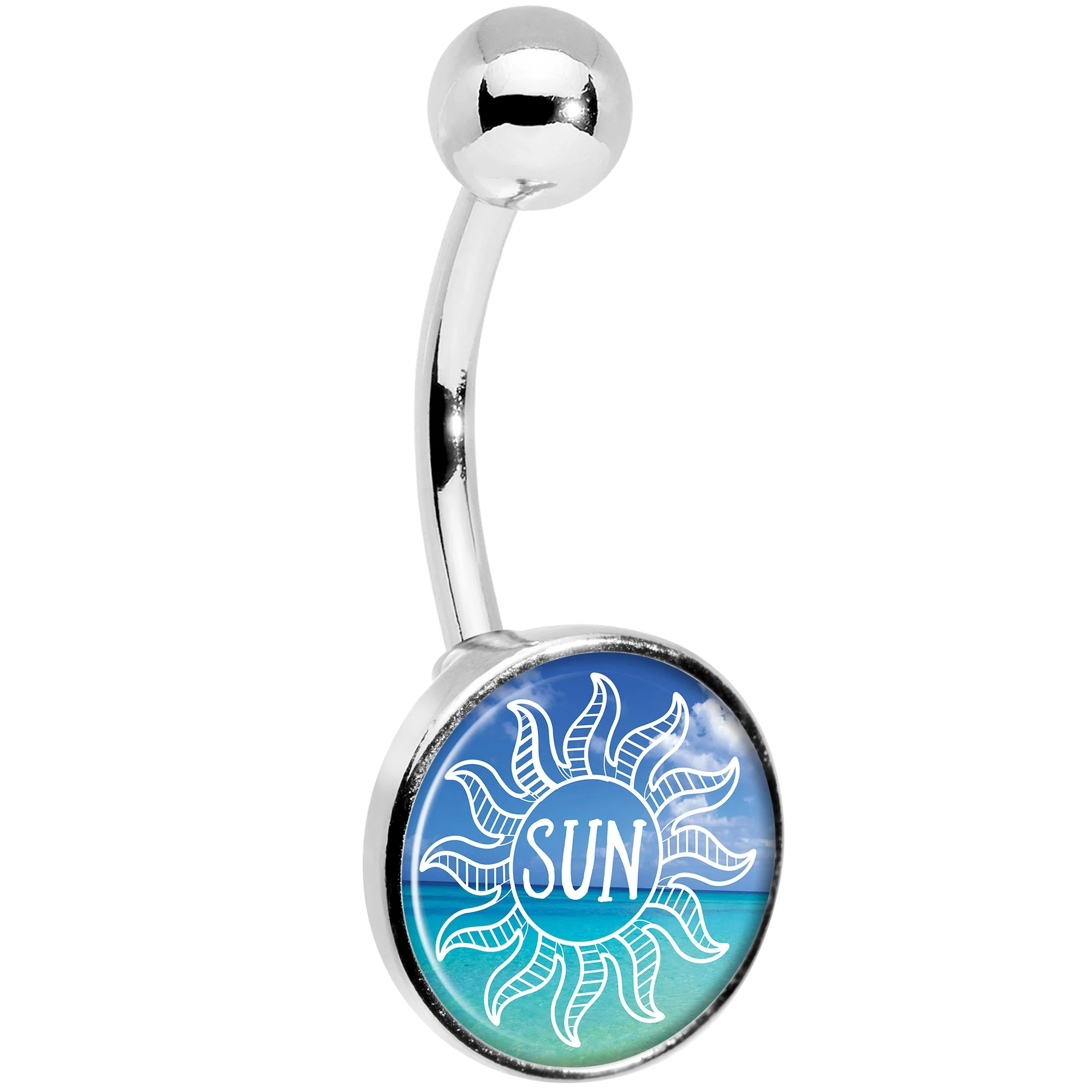 Cool Ocean Sun Belly Ring - Image 3