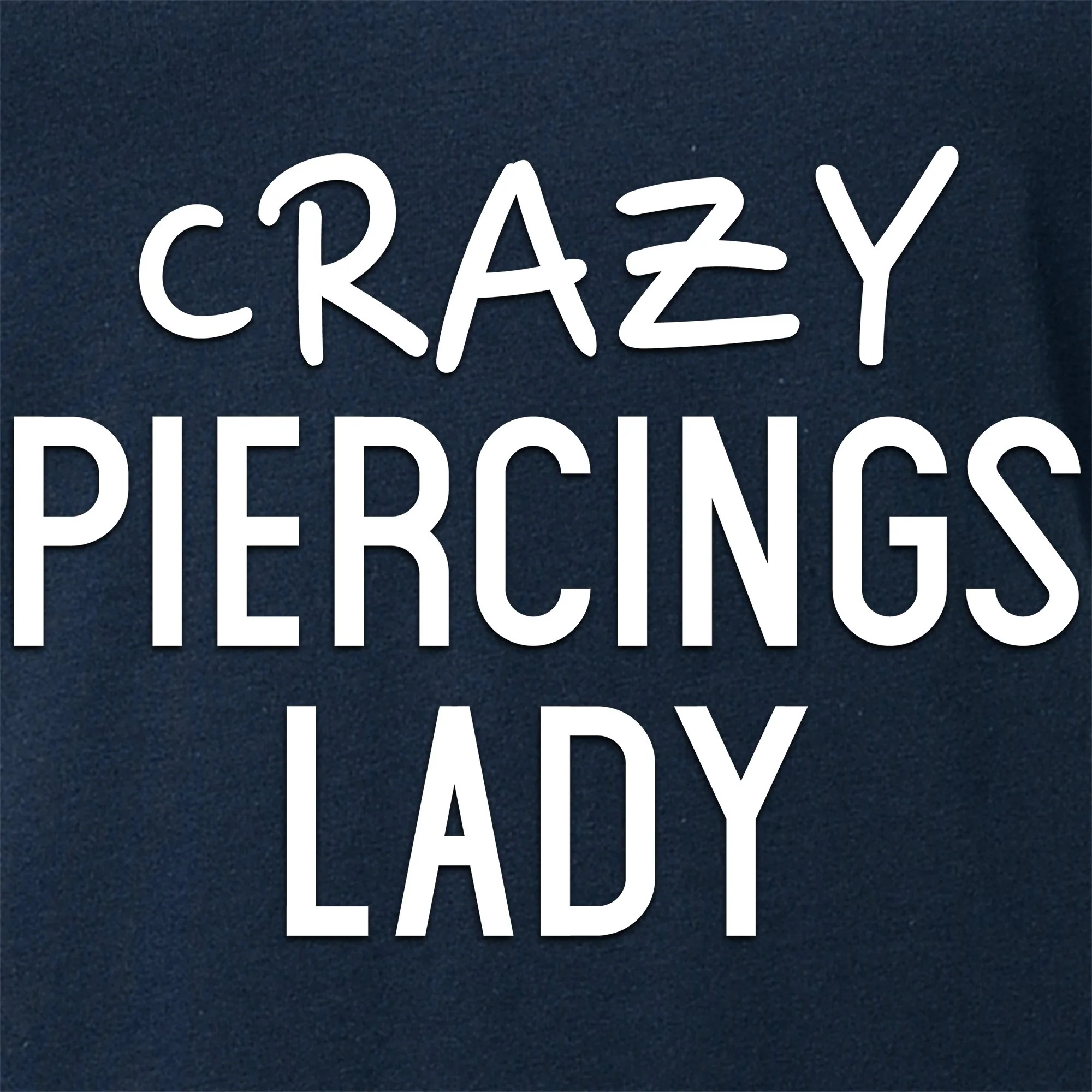 Crazy Piercings Lady Tapered V-Neck Tee Shirt - Image 5