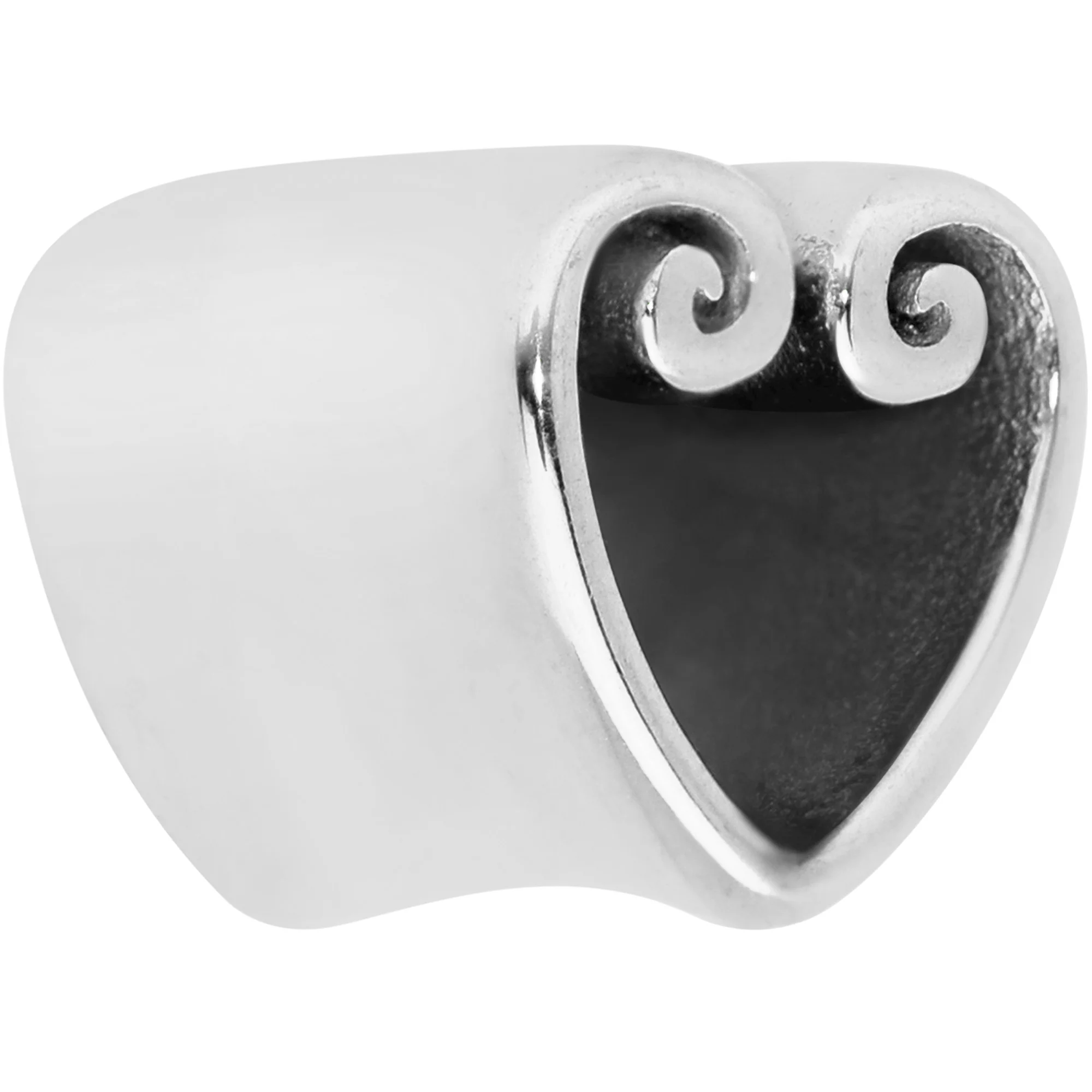 Curled Heart Valentines Day Tunnel Plug Set - Image 2
