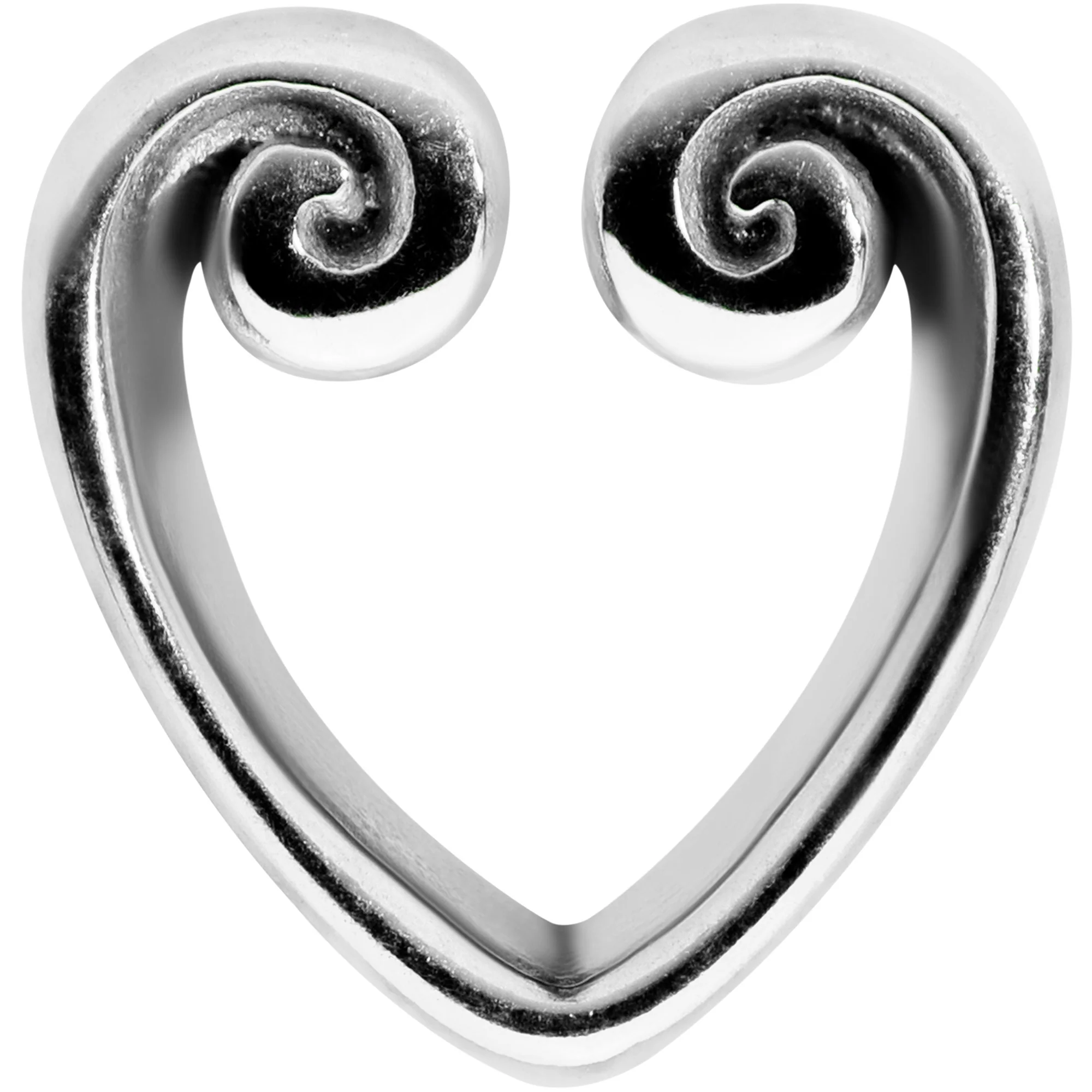 Curled Heart Valentines Day Tunnel Plug Set - Image 3