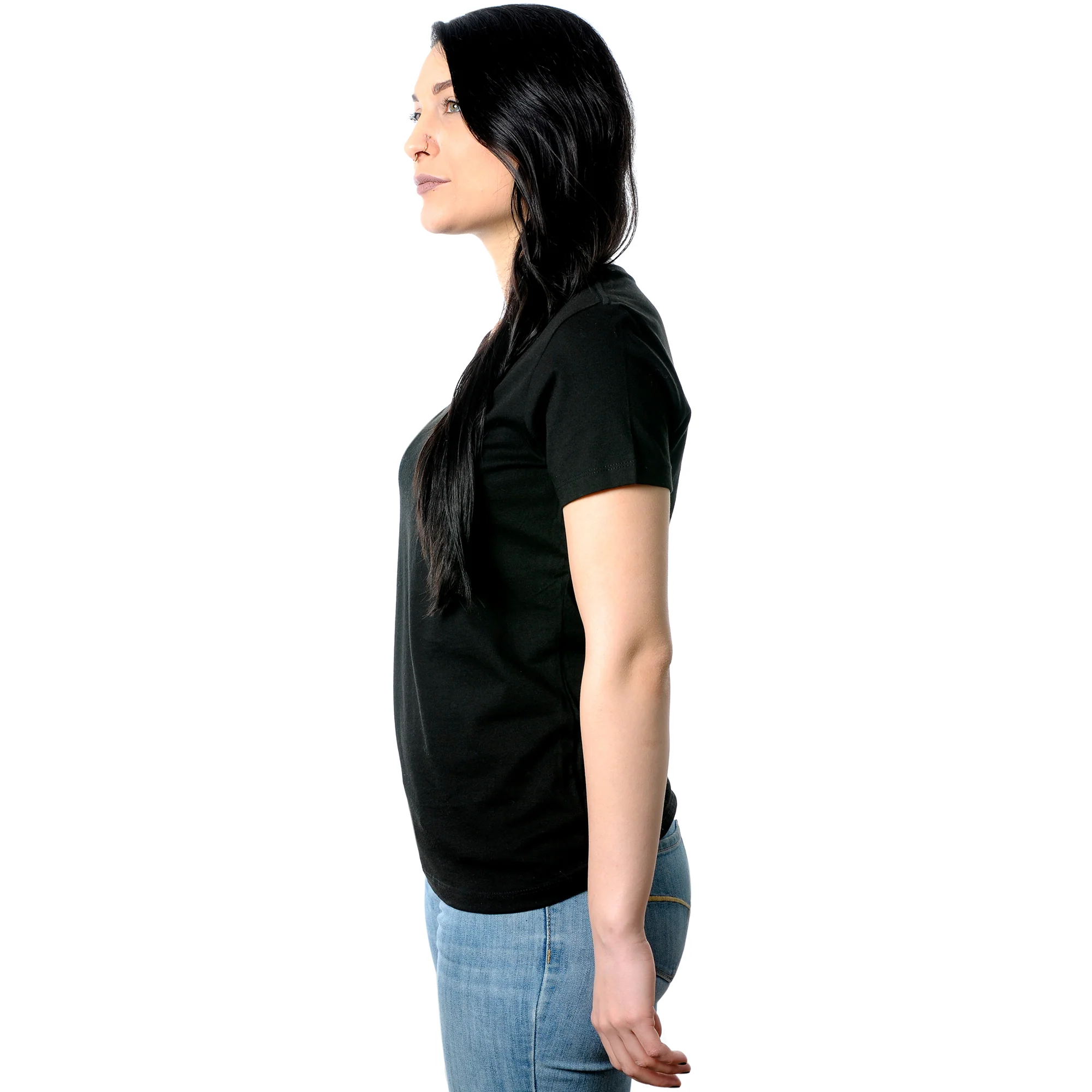 Cursive Please Wash Your F*cking Hands Tapered V-Neck Tee - Image 5