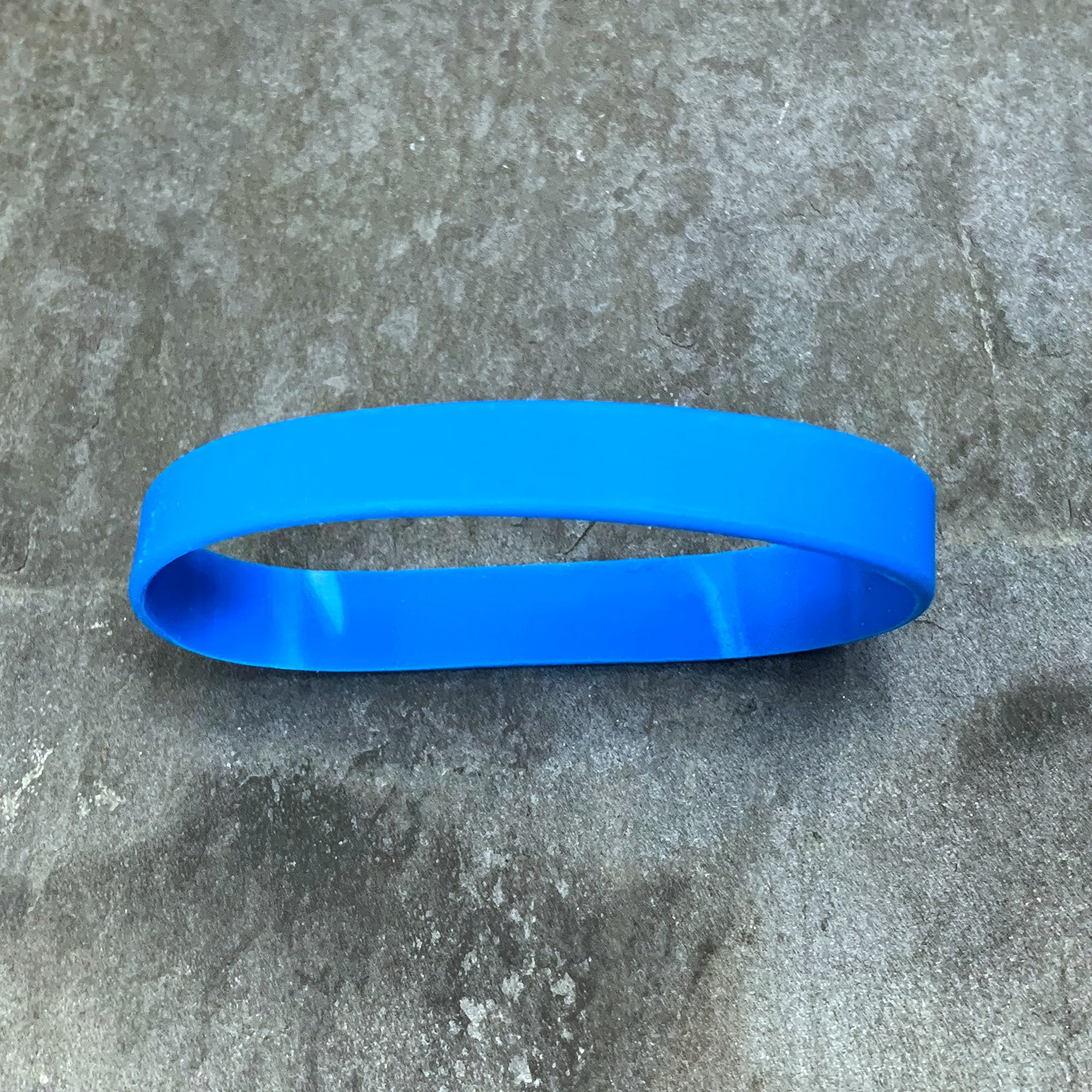Custom No. 1 BLUE Silicone Bracelet - Image 5