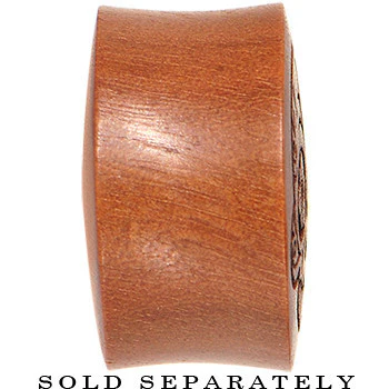 Custom Organic Sawo Wood PersonalizedSaddle Plug - buy 2 for a pair - Image 4