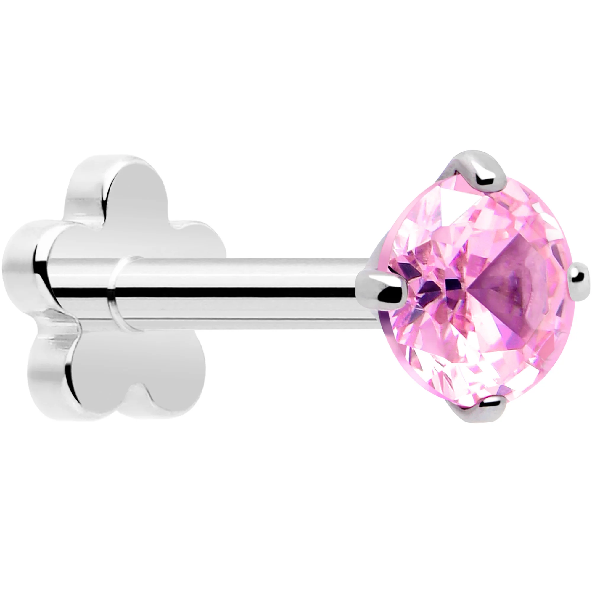 18G 5/16 CZ Implant Grade Titanium Reversible Threadless Flatback - Image 13