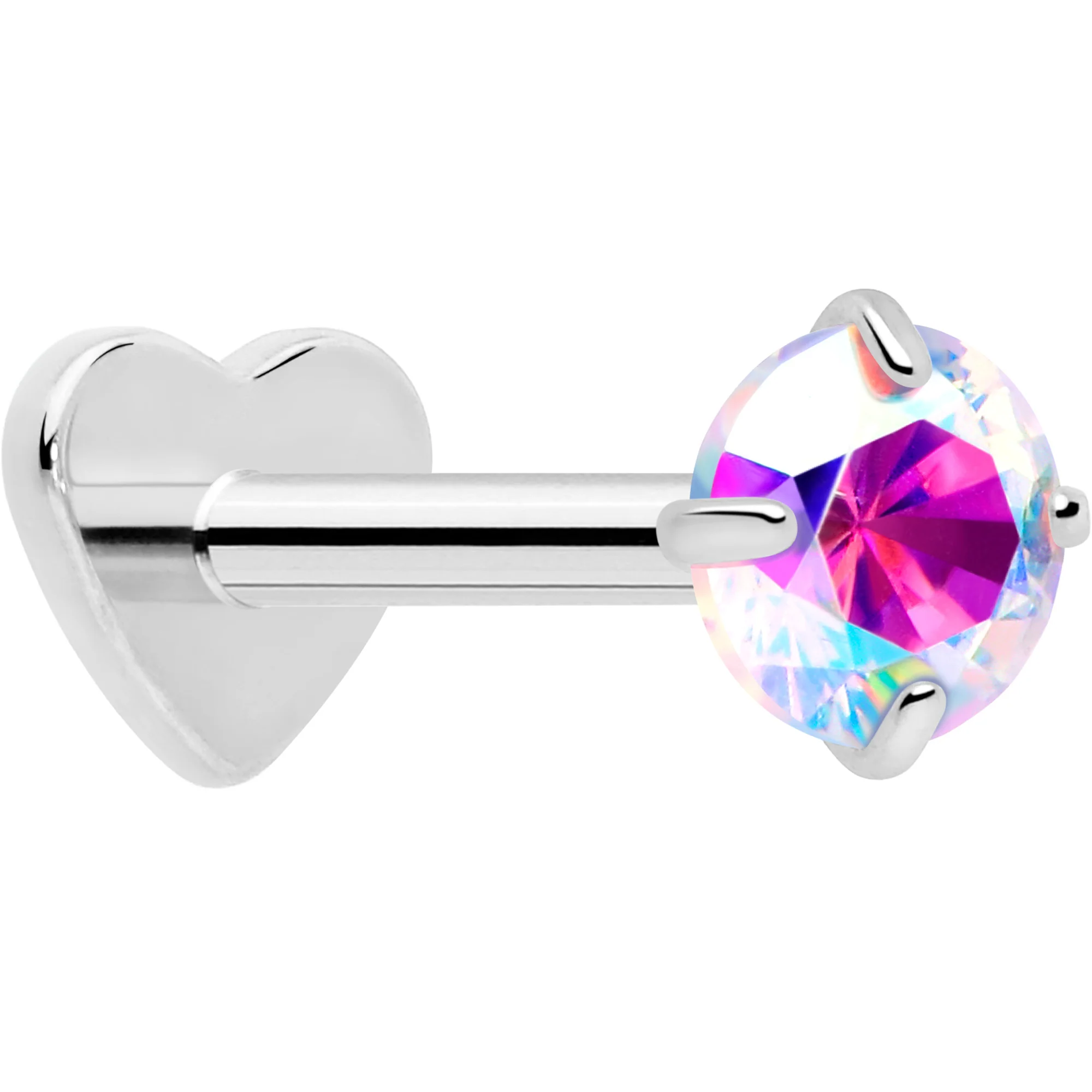 18G 5/16 CZ Implant Grade Titanium Reversible Threadless Flatback - Image 9