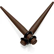 Dark Brown Matte Acrylic Straight Taper Set 12G to 00G - Image 10