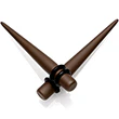 Dark Brown Matte Acrylic Straight Taper Set 12G to 00G - Image 11