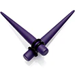 Dark Purple Matte Acrylic Straight Taper Set 12G to 00G - Image 12