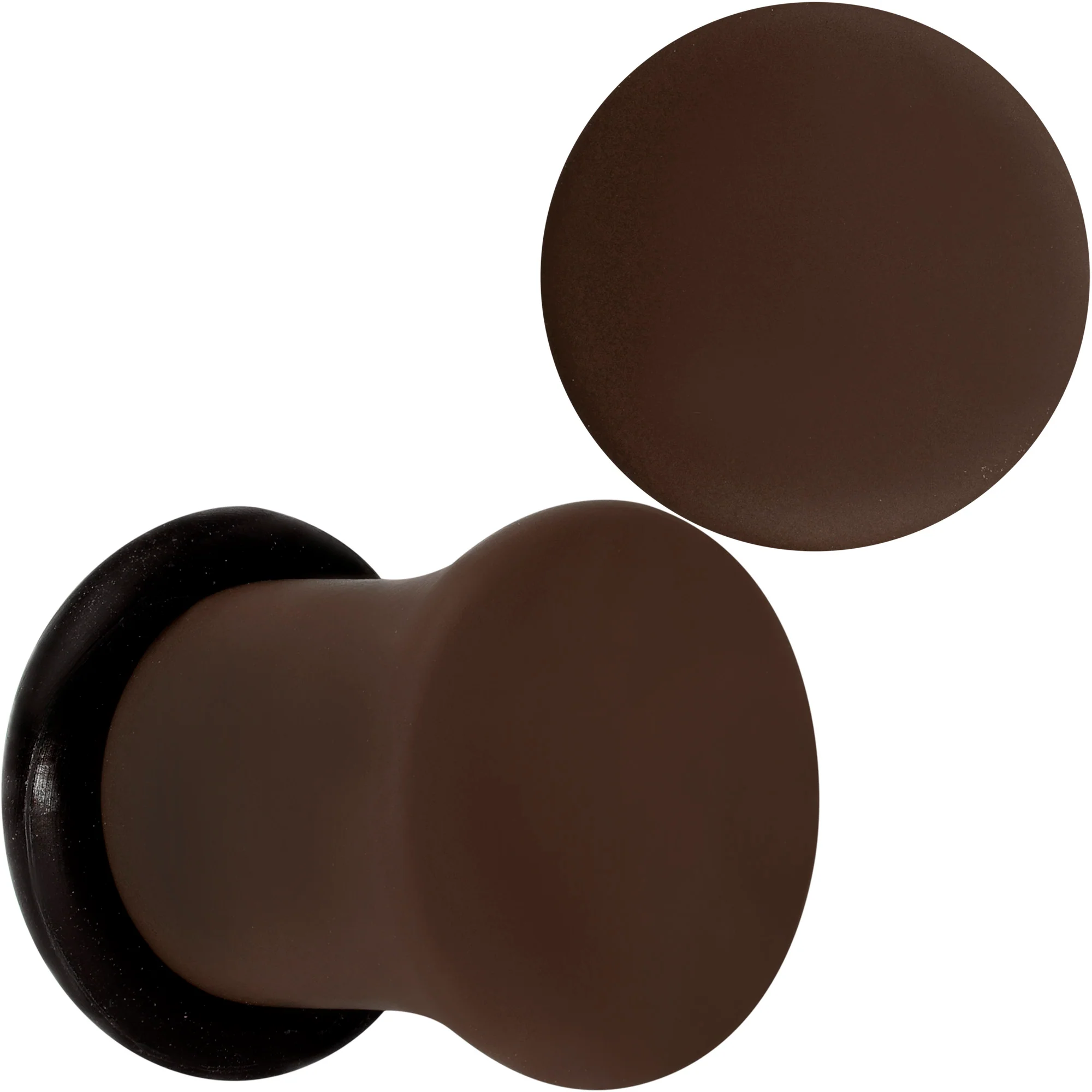 Delicious Dark Brown Matte Acrylic Single Flare Plug Set - Image 10