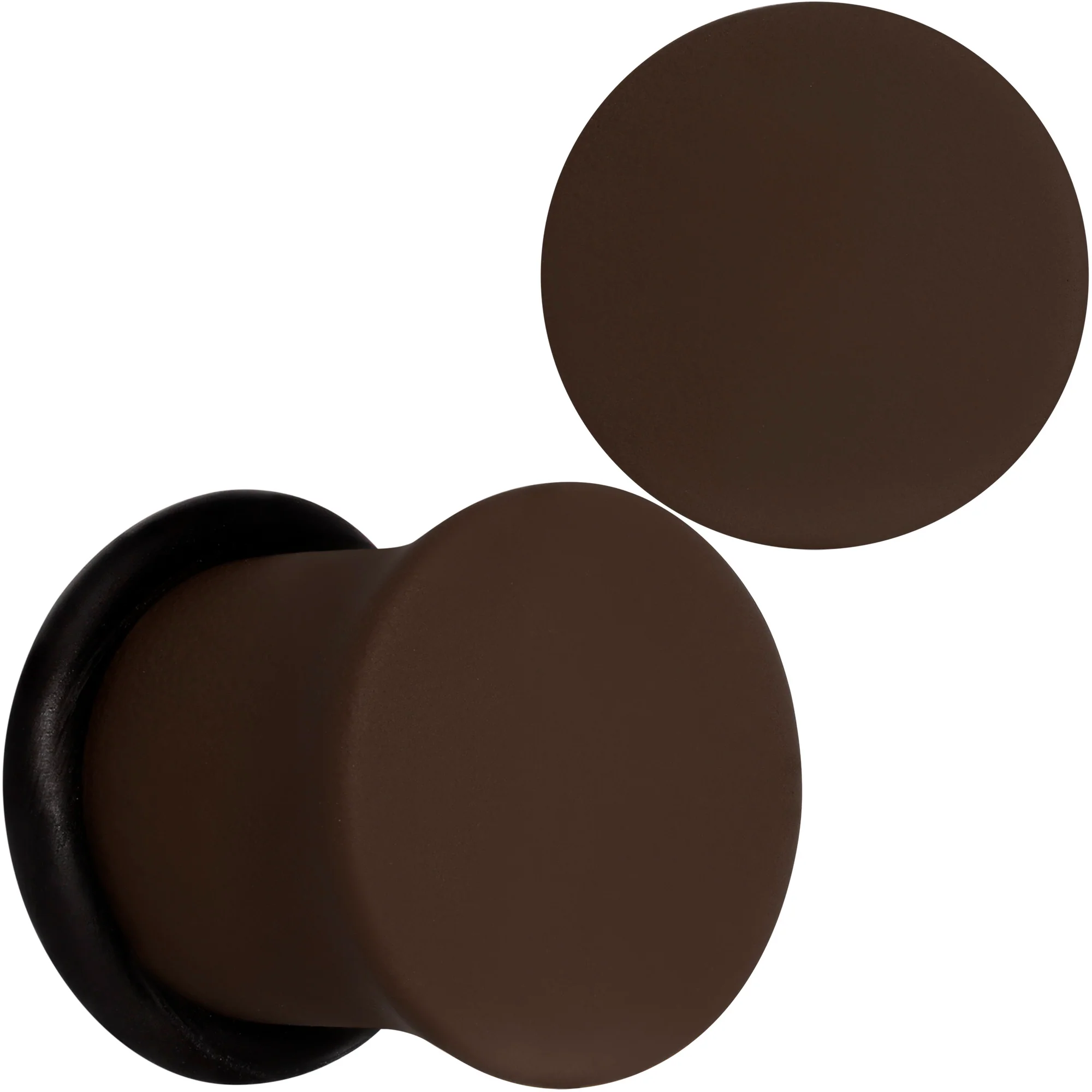 Delicious Dark Brown Matte Acrylic Single Flare Plug Set - Image 11