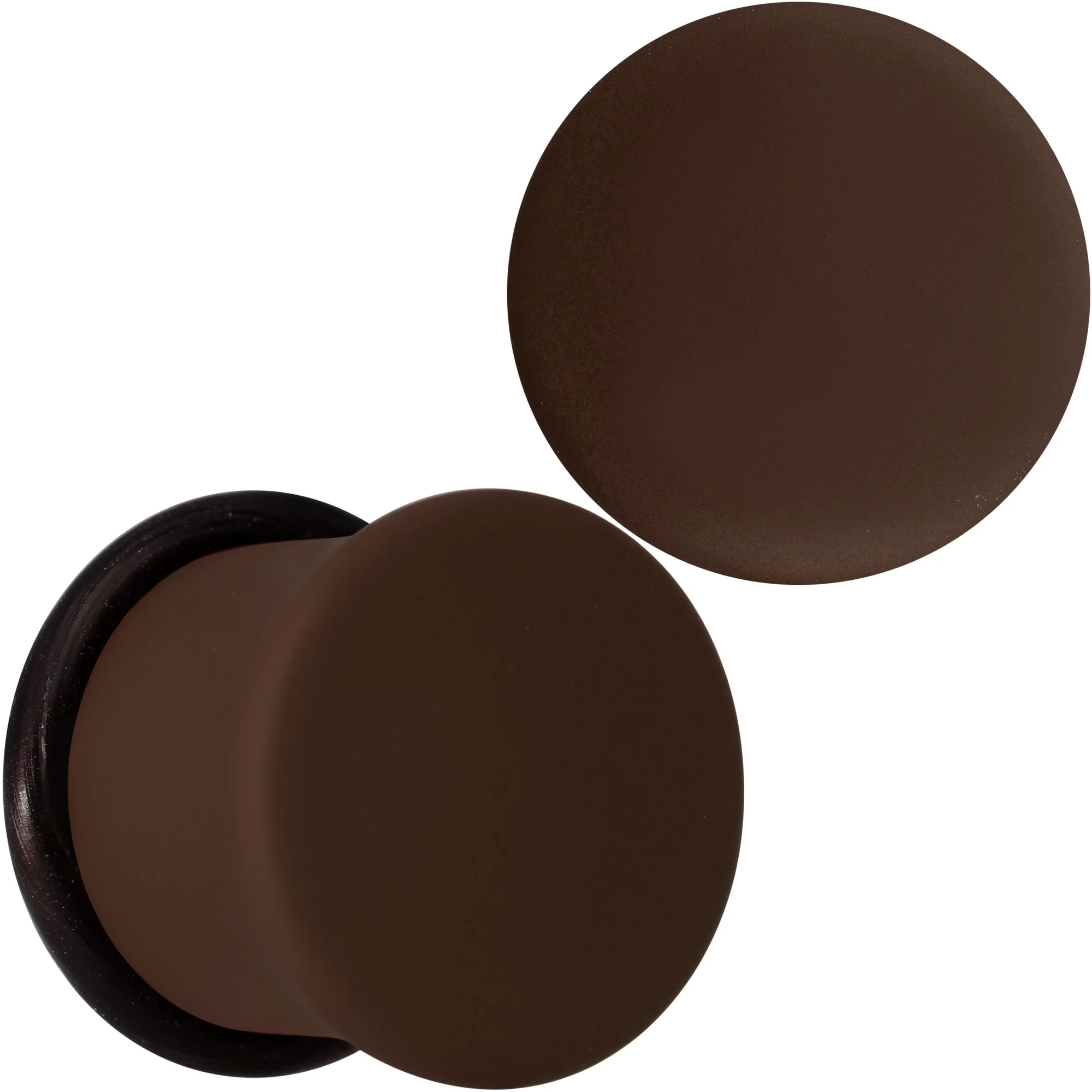 Delicious Dark Brown Matte Acrylic Single Flare Plug Set - Image 13