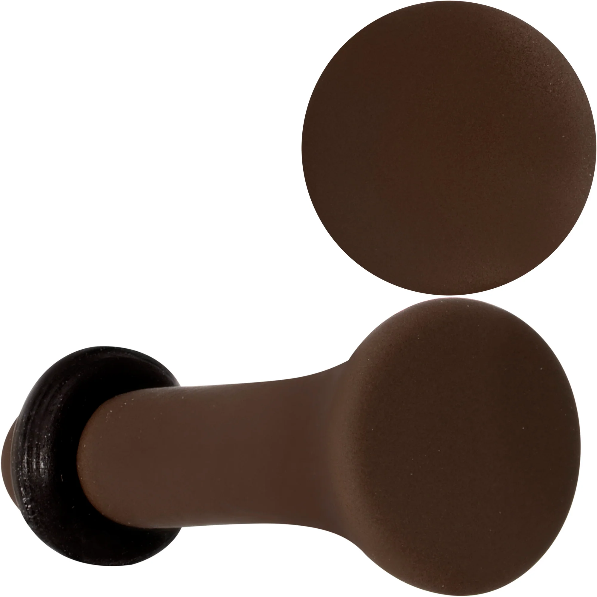 Delicious Dark Brown Matte Acrylic Single Flare Plug Set - Image 5