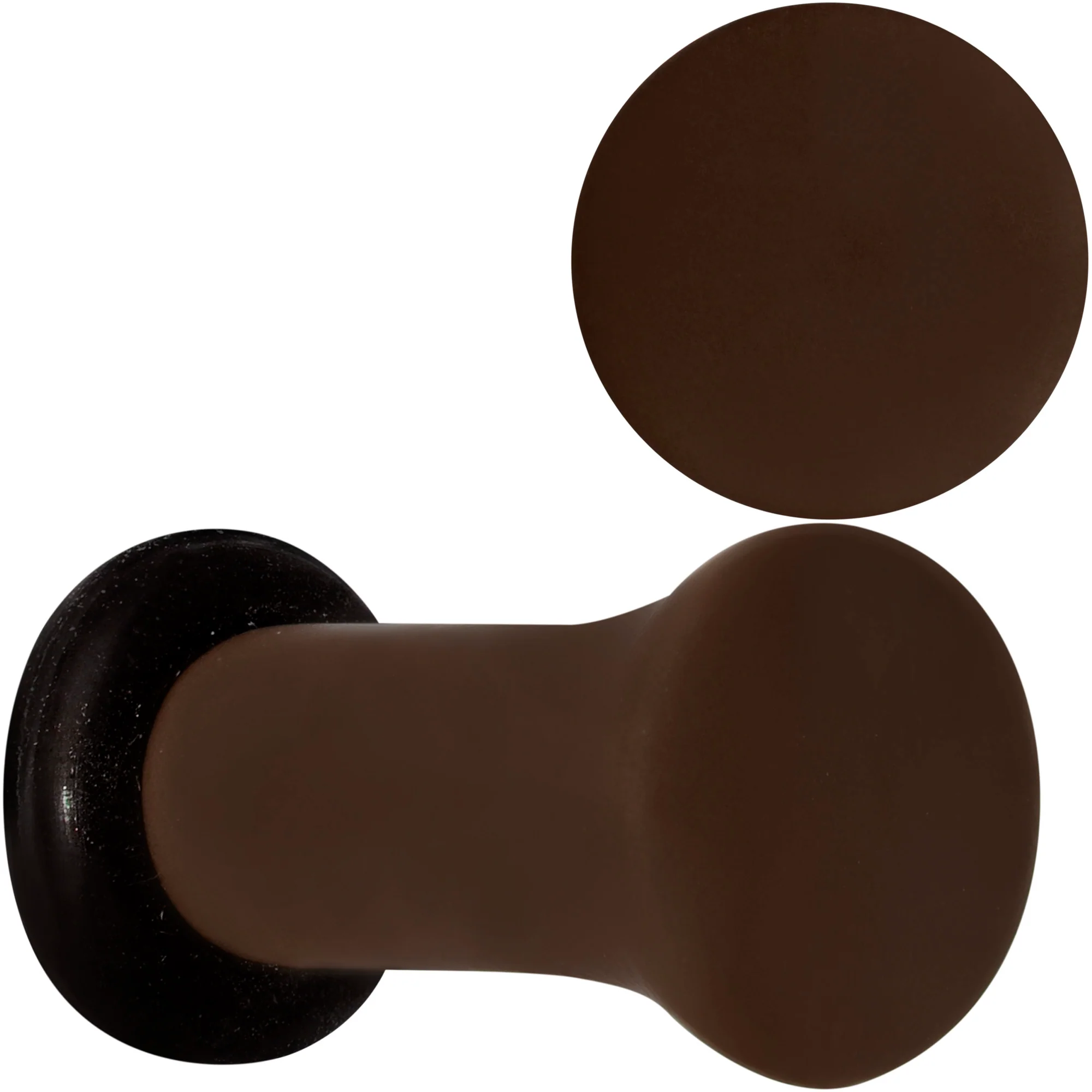Delicious Dark Brown Matte Acrylic Single Flare Plug Set - Image 7