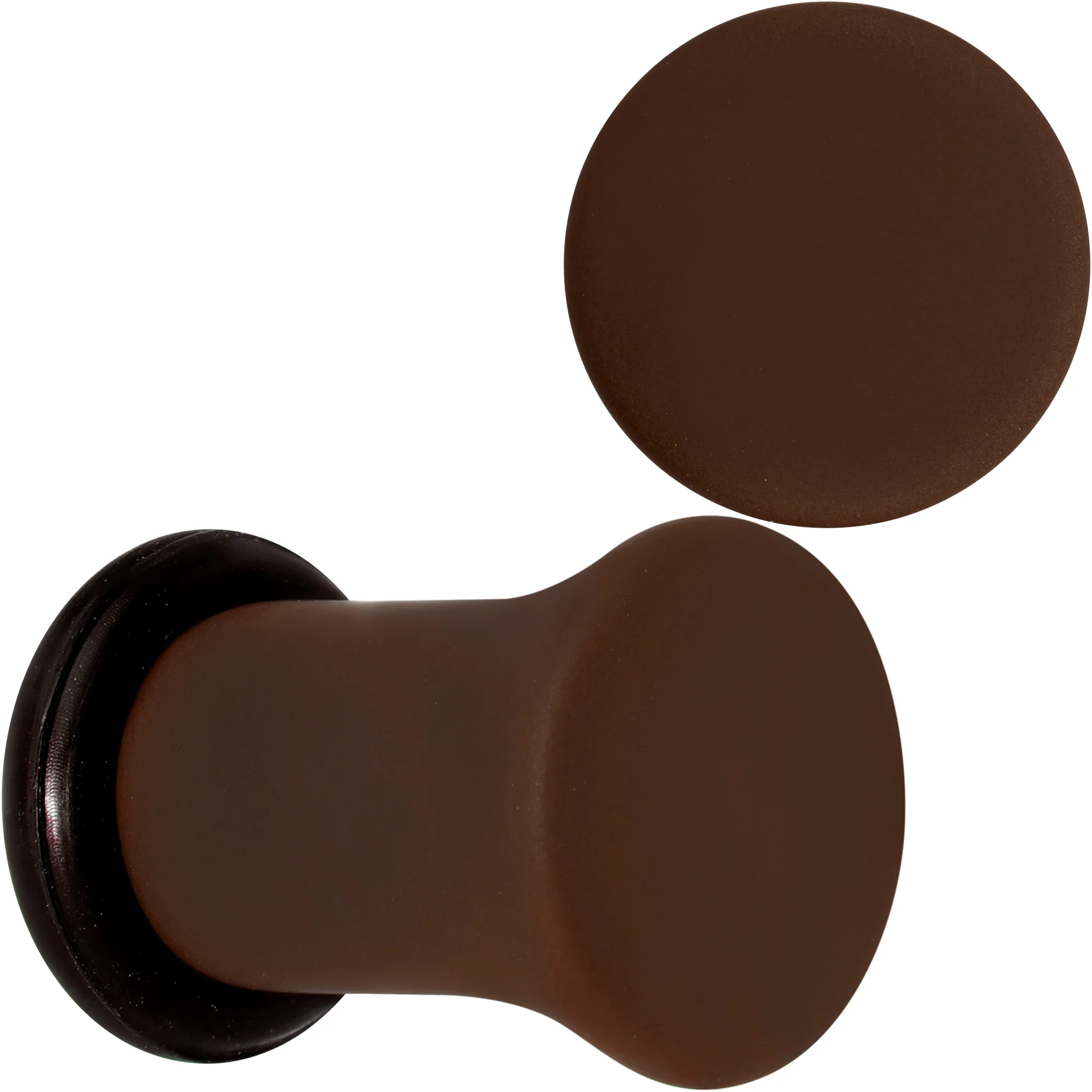 Delicious Dark Brown Matte Acrylic Single Flare Plug Set - Image 9