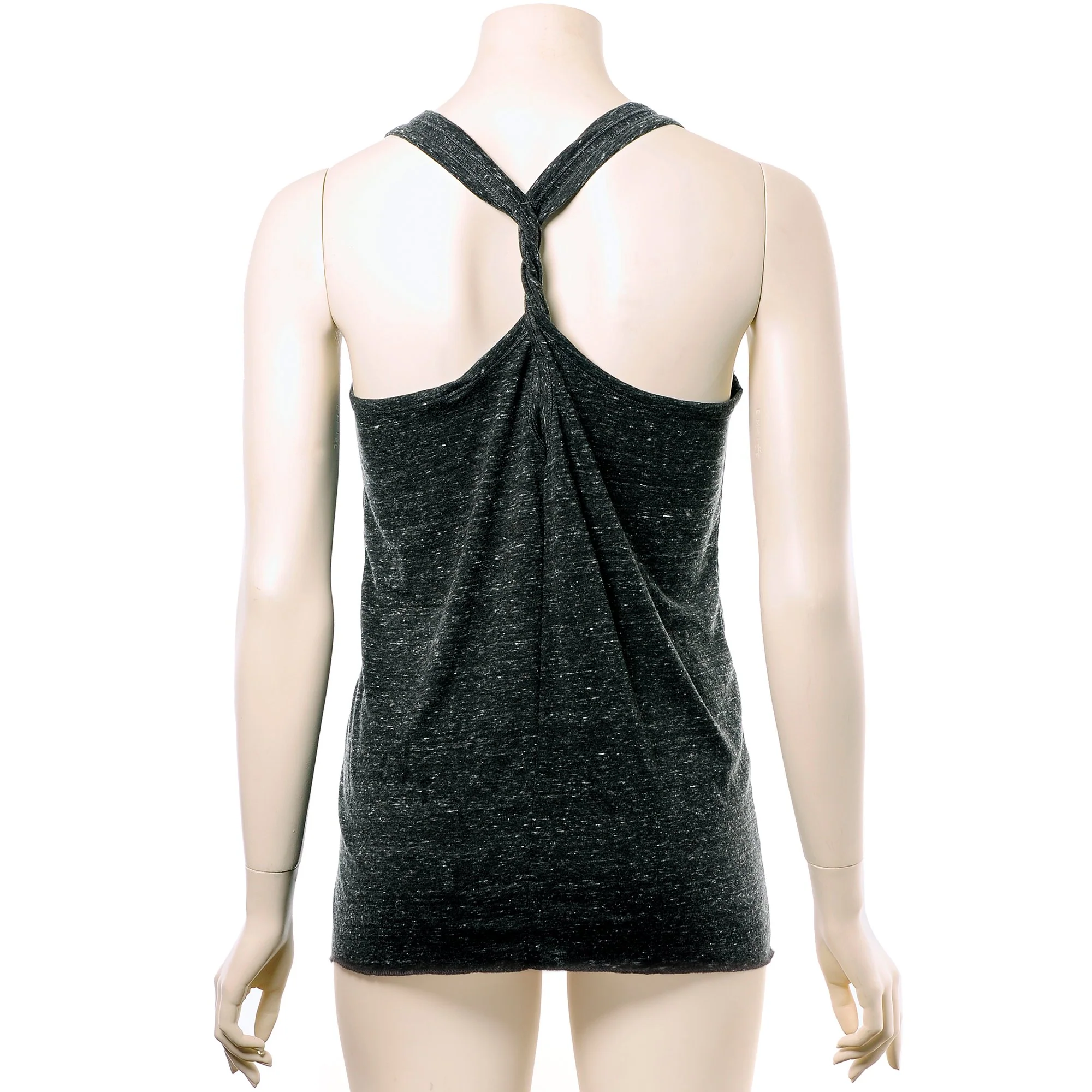 Pierced Girls Do It Better Black Gray Cosmic Twist Back Tank Top - Image 3