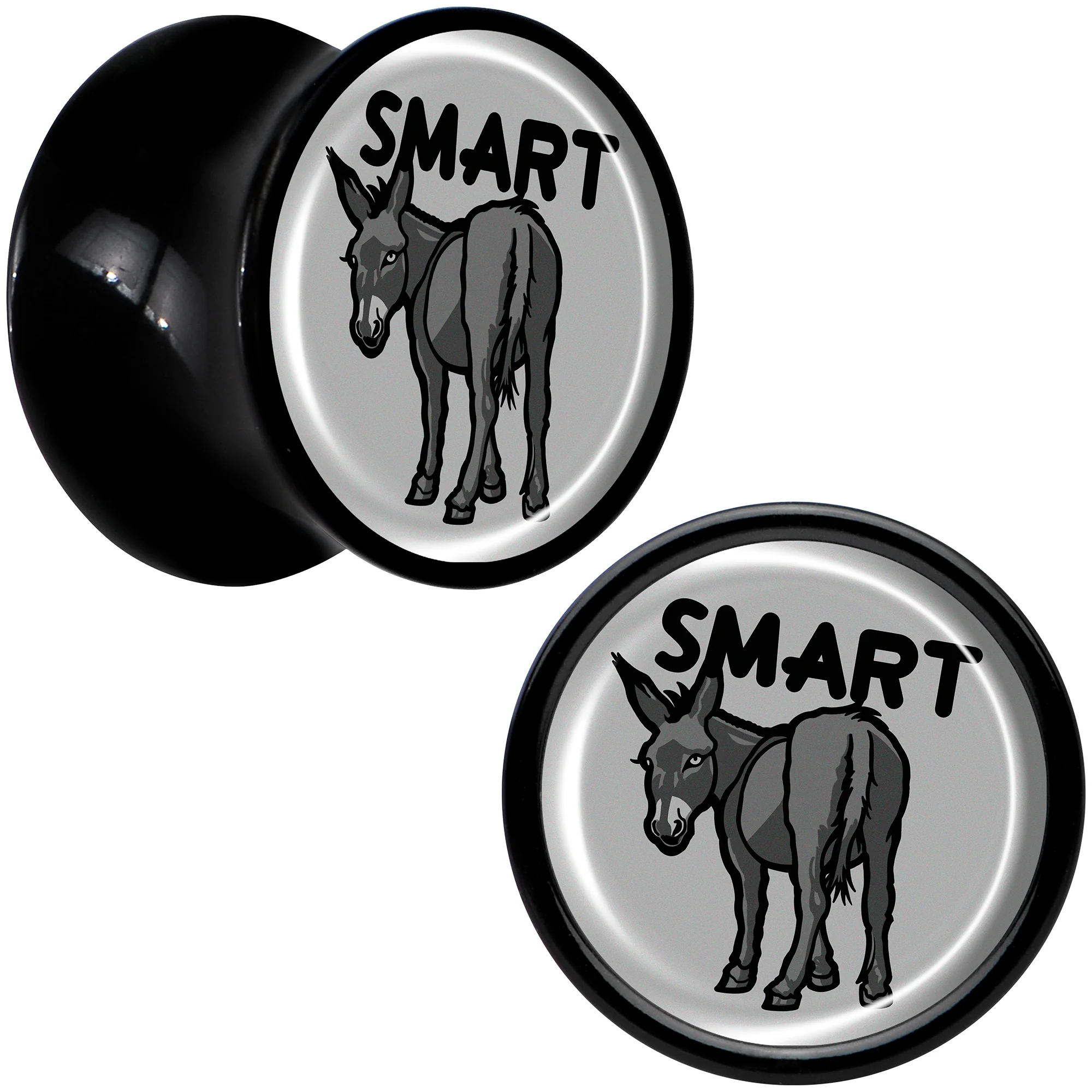 Donkey Smart Ass Black Acrylic Saddle Plug Set by Onyx O - Image 6