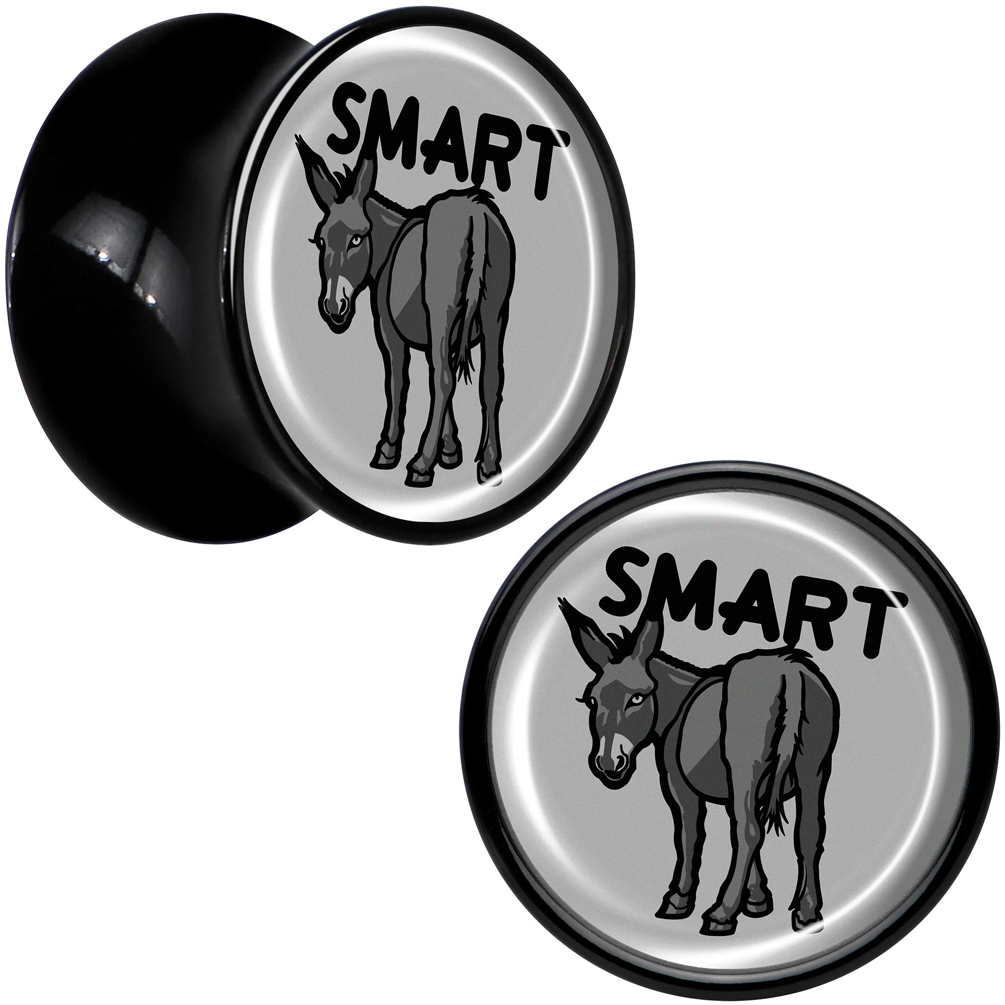 Donkey Smart Ass Black Acrylic Saddle Plug Set by Onyx O - Image 7