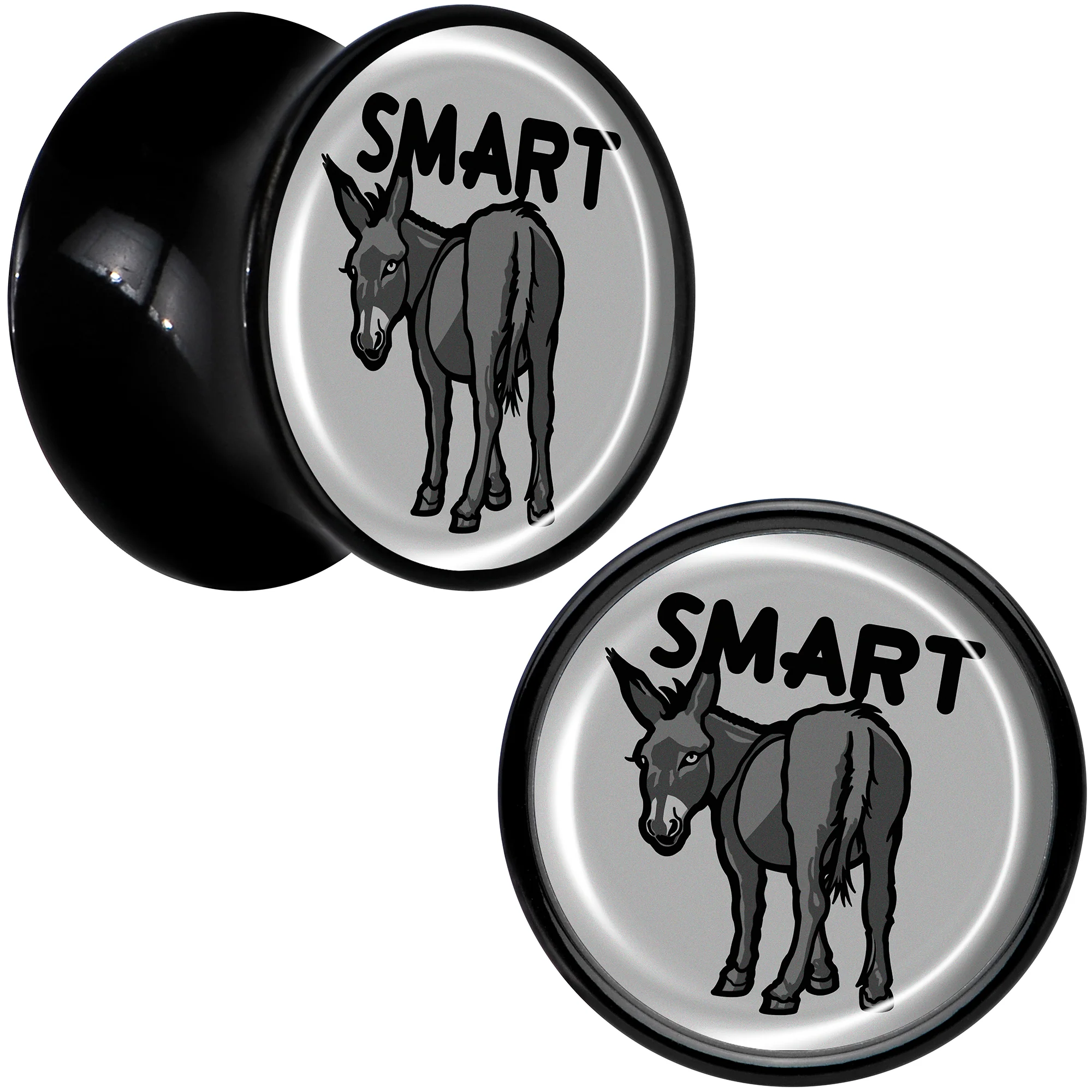 Donkey Smart Ass Black Acrylic Saddle Plug Set by Onyx O - Image 8