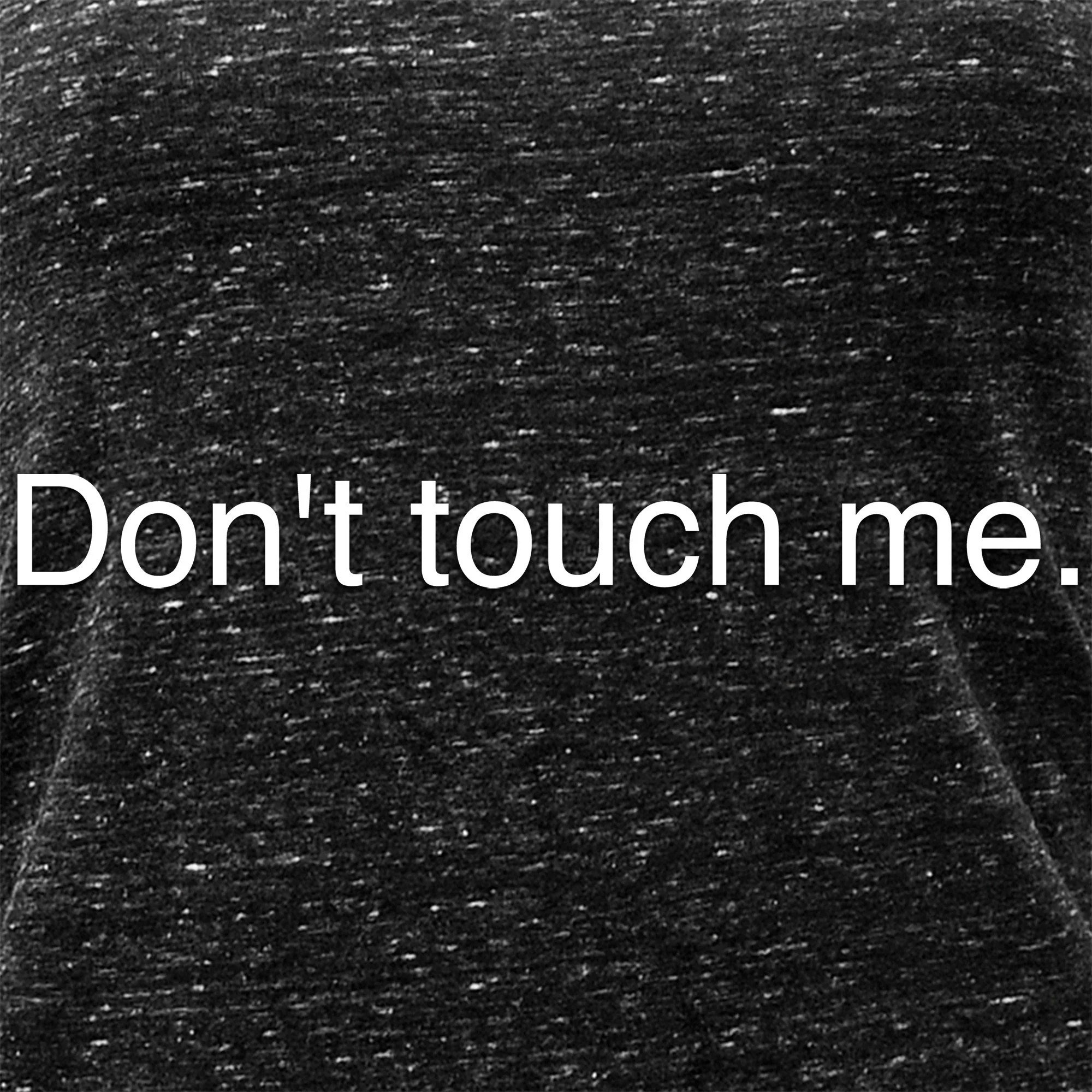 Don't Touch Me Black Gray Cosmic Twist Back Tank Top - Image 2