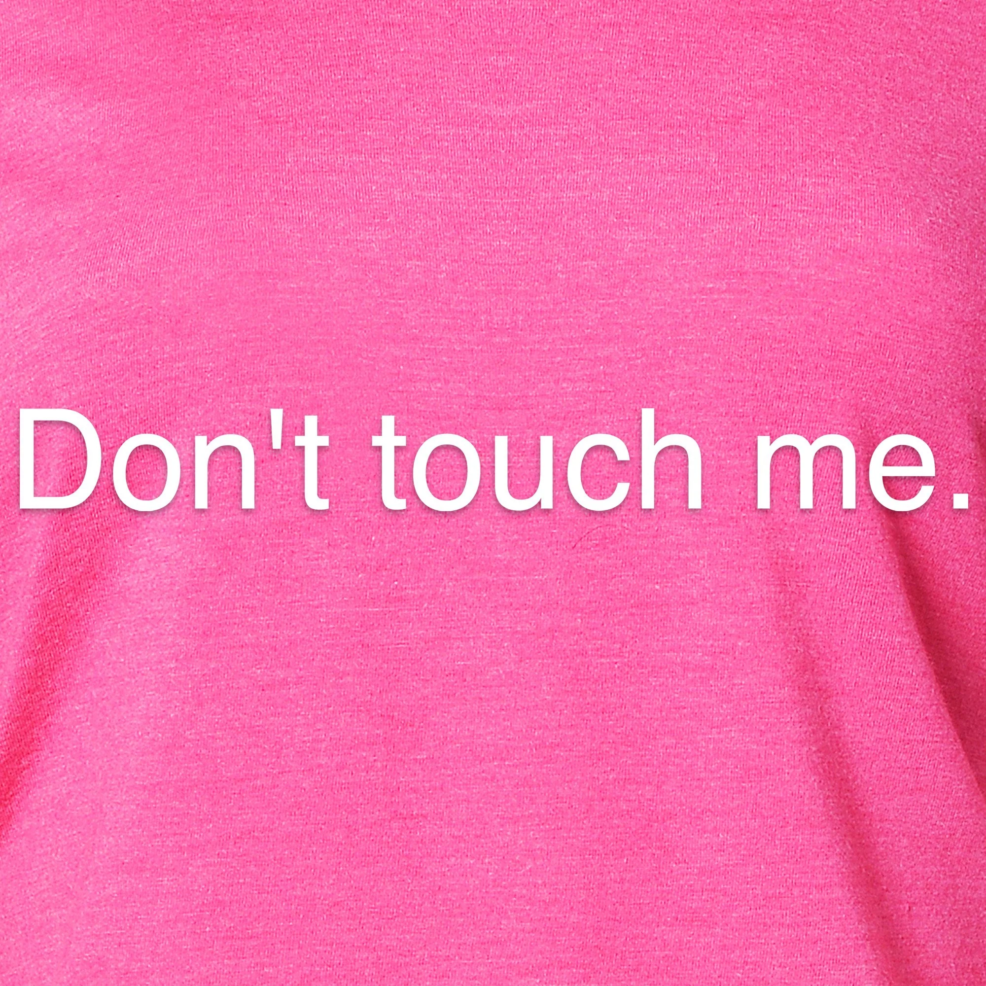 Don't Touch Me Black Tapered Long Sleeve Hoodie - Image 2