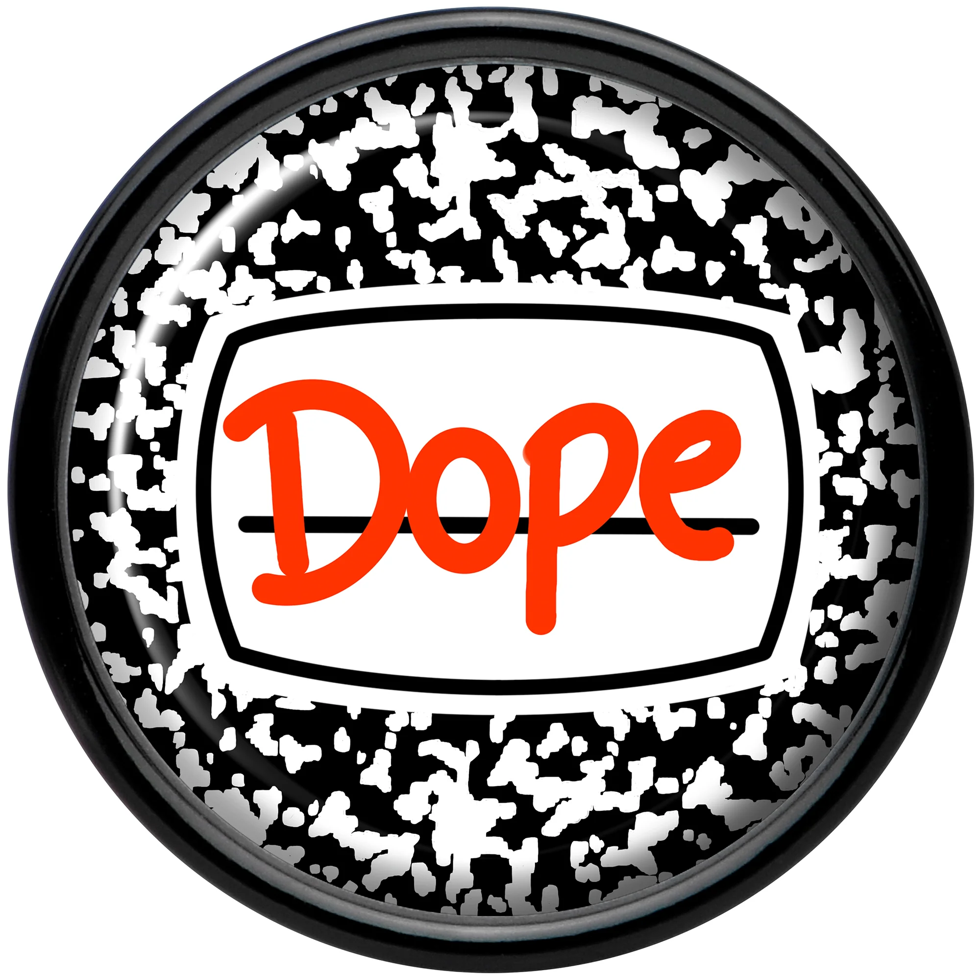0G Dope Composition Notebook Black Acrylic Saddle Plug Set by Onyx O - Image 4
