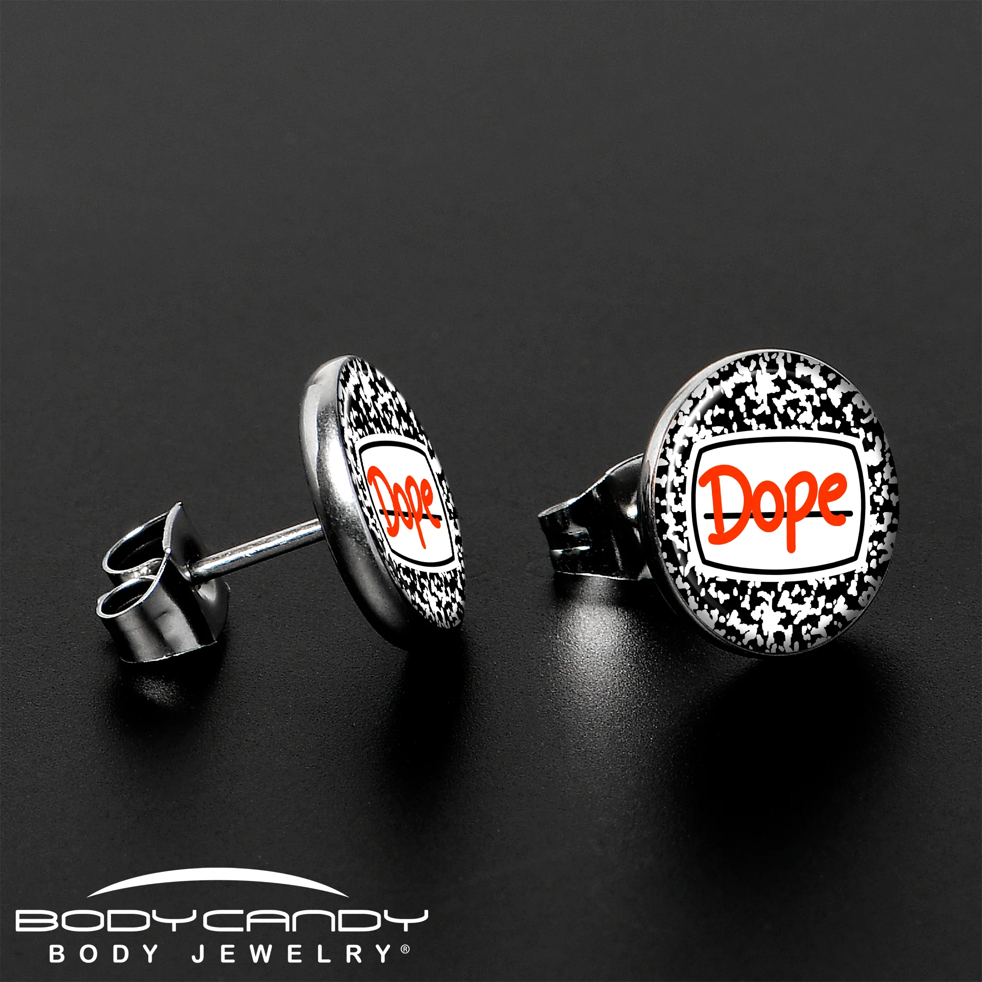 Dope Composition Notebook Stud Earrings by Onyx O - Image 3