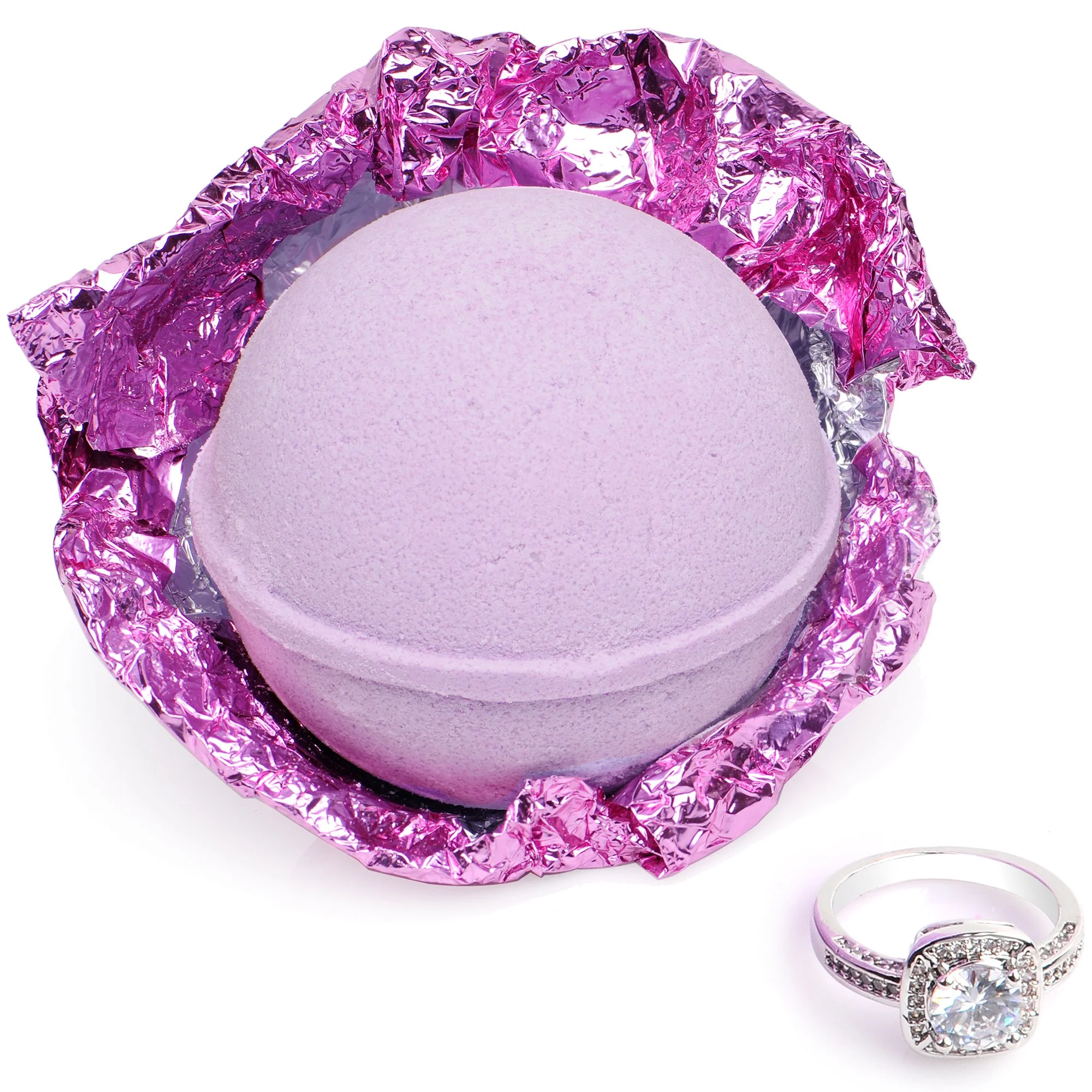 Enliven Me Lavender Bath Bomb with Jewelry Ring Inside - Image 4