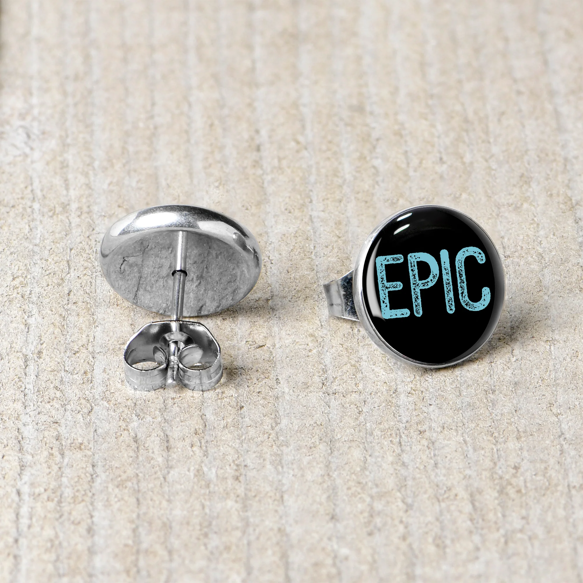 Epic Blue Stud Earrings - Image 5