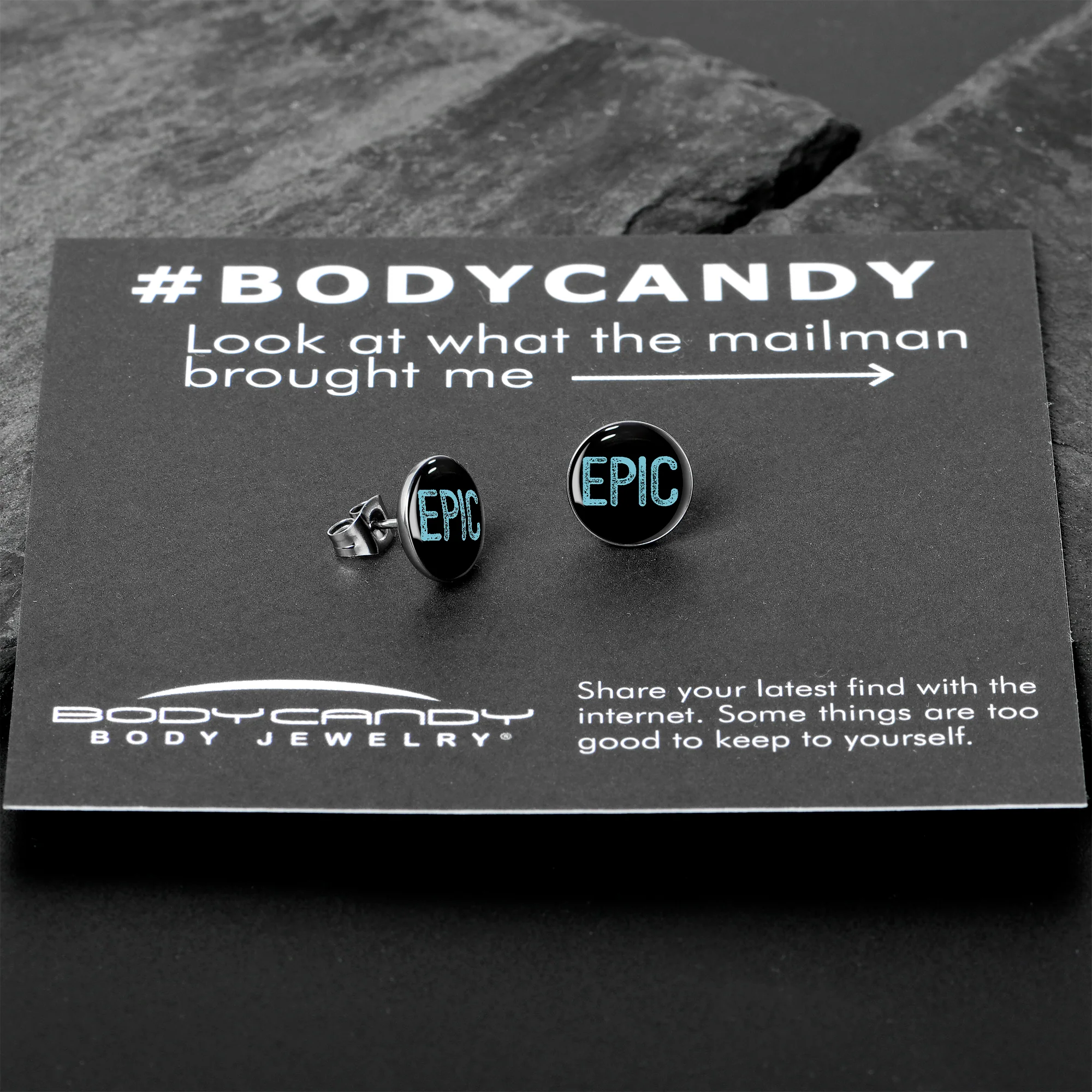 Epic Blue Stud Earrings - Image 7